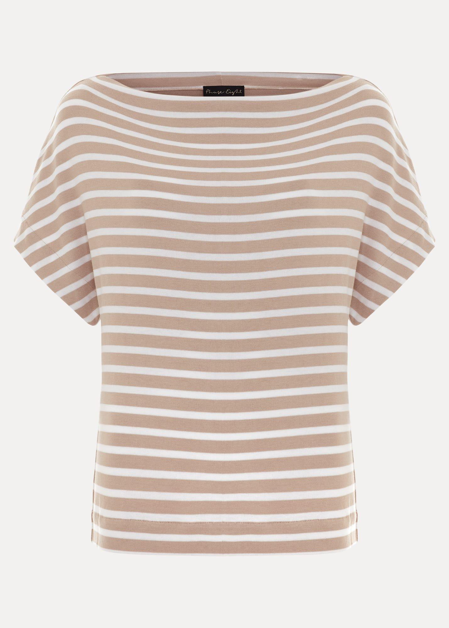 Carina Stripe Cowl Neck Top