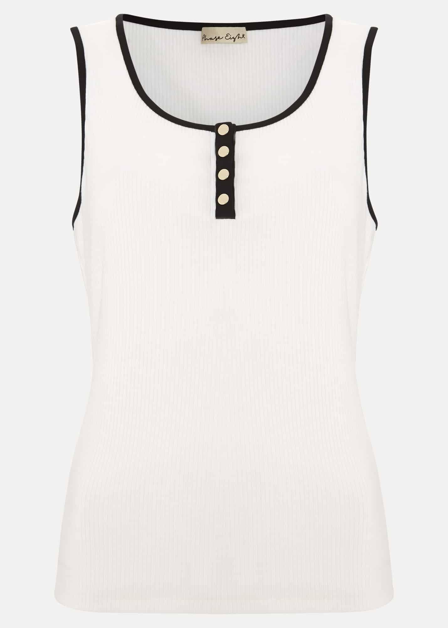 Rylan Contrast Detail Vest Top