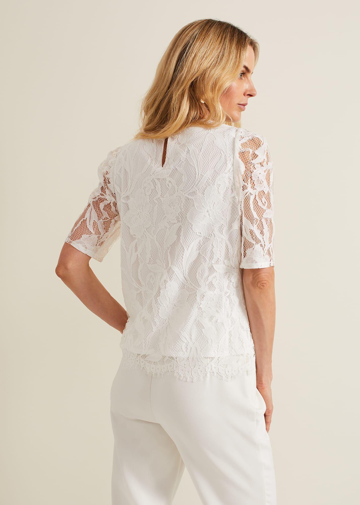 Kaycee Scallop Lace Top