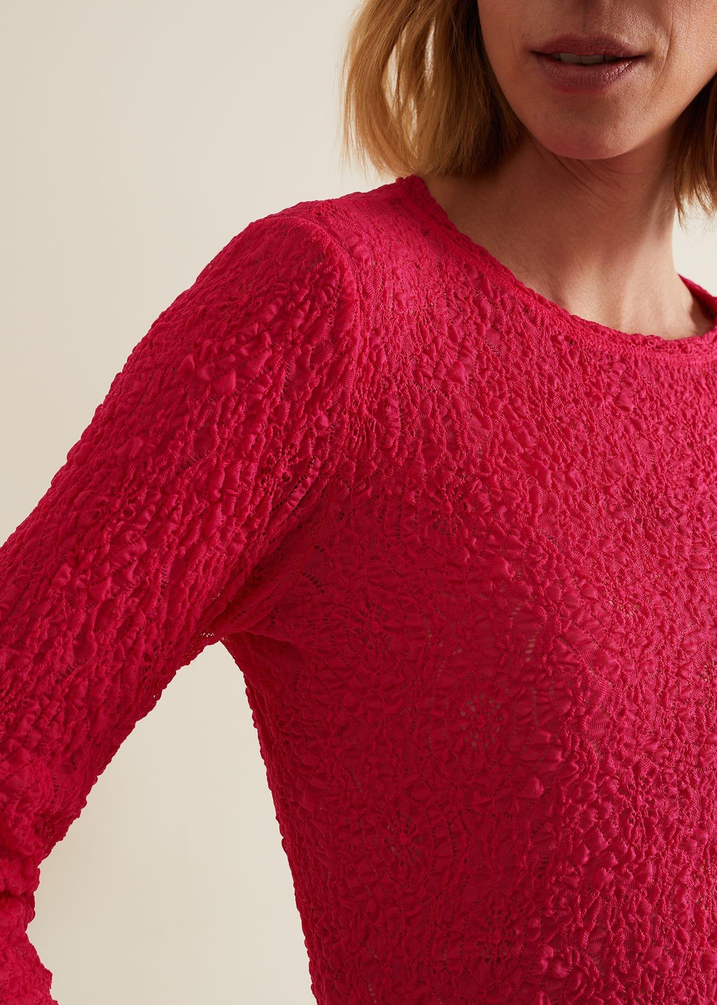 Lainey Pink Lace Top