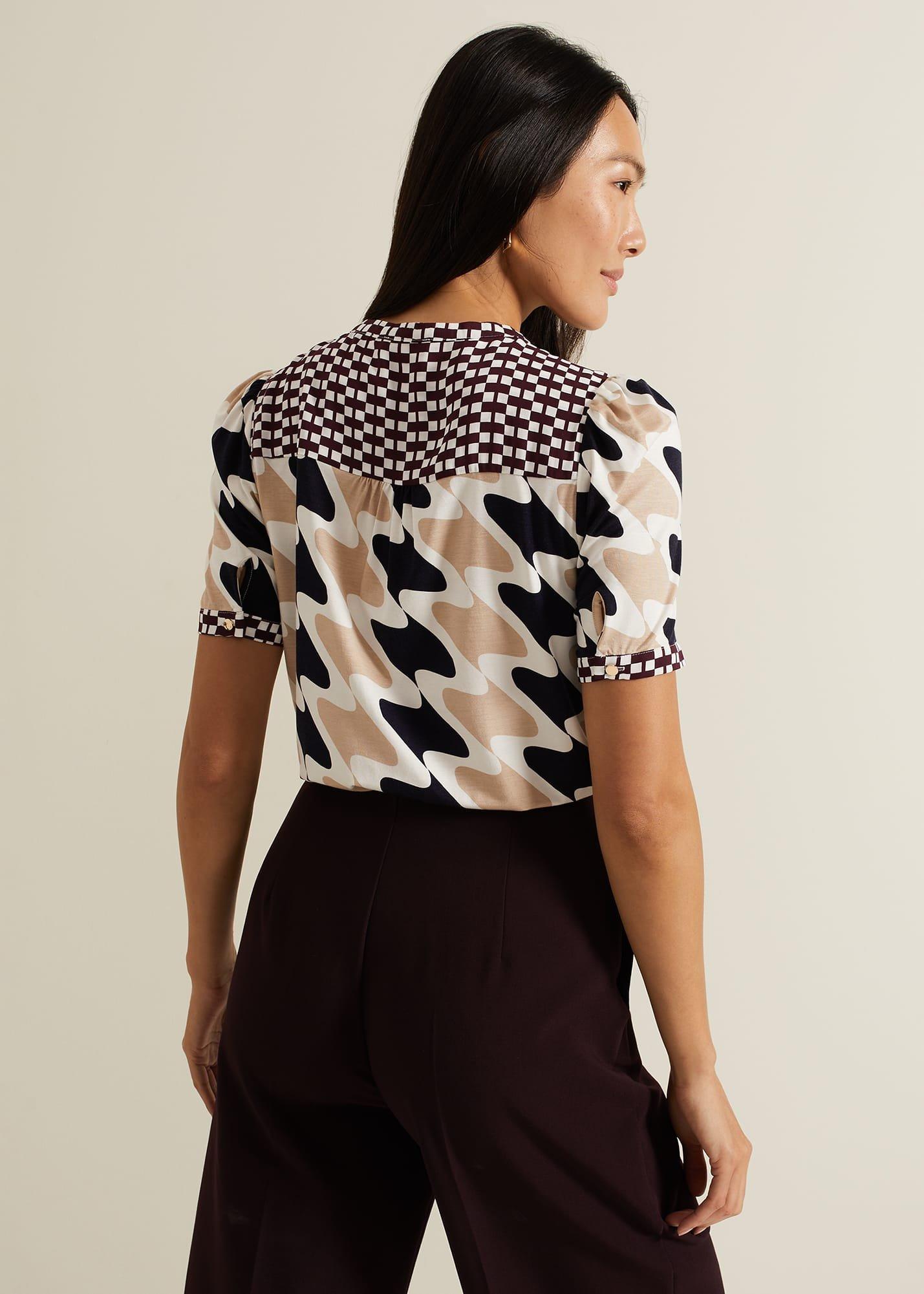 Suki Printed Jersey Top