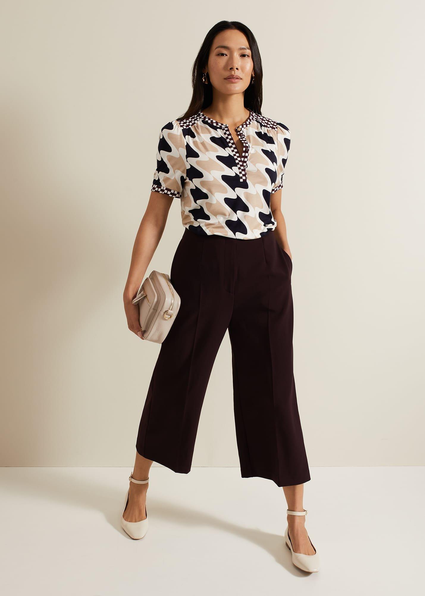 Suki Printed Jersey Top