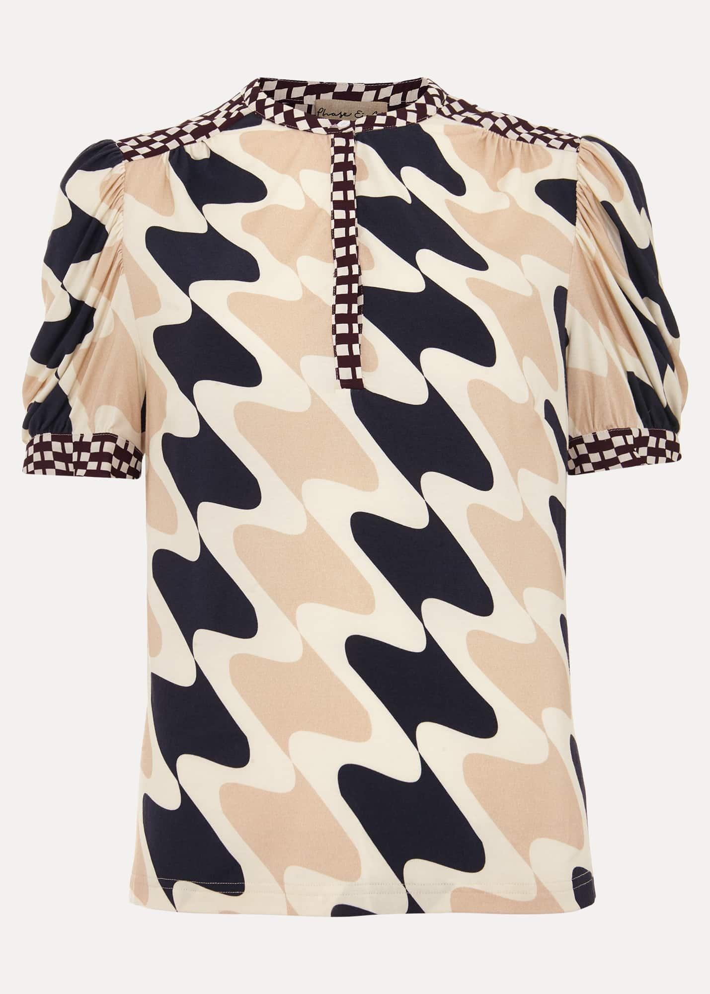 Suki Printed Jersey Top