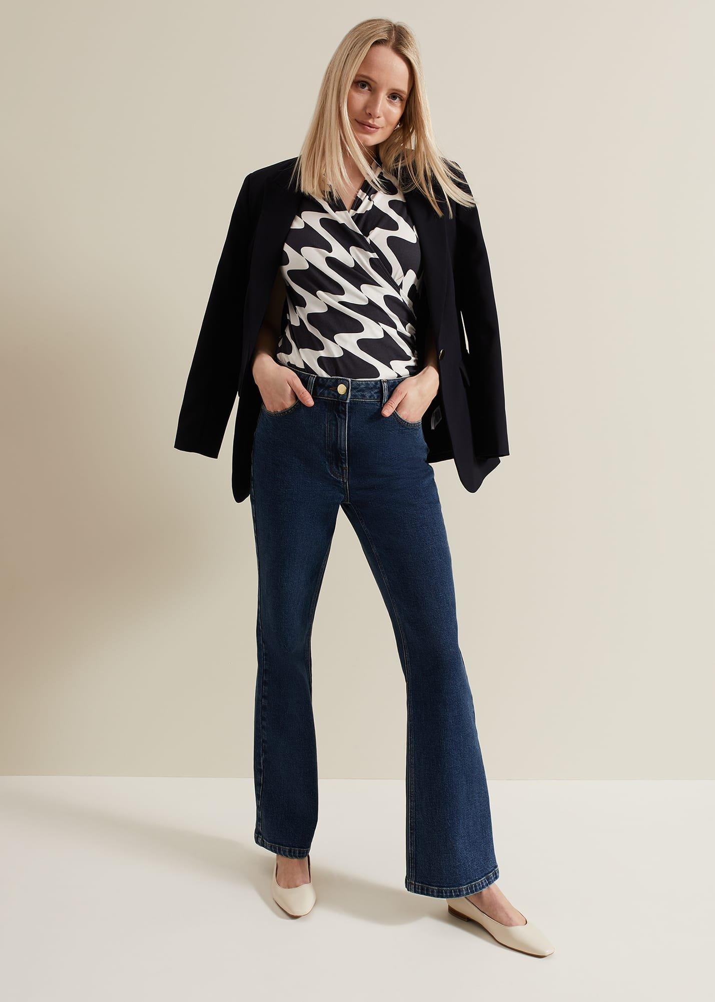 Maleah Printed Wrap Top