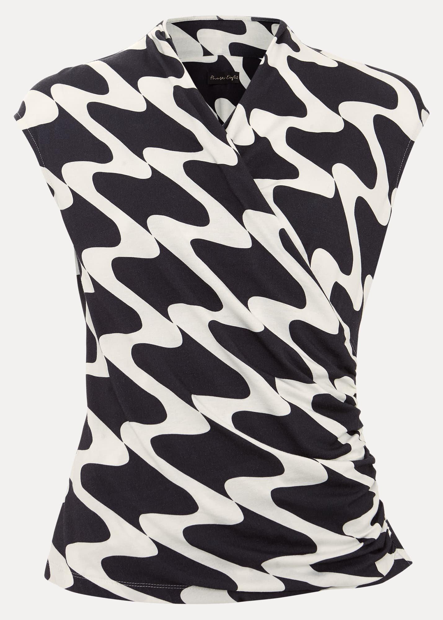 Maleah Printed Wrap Top