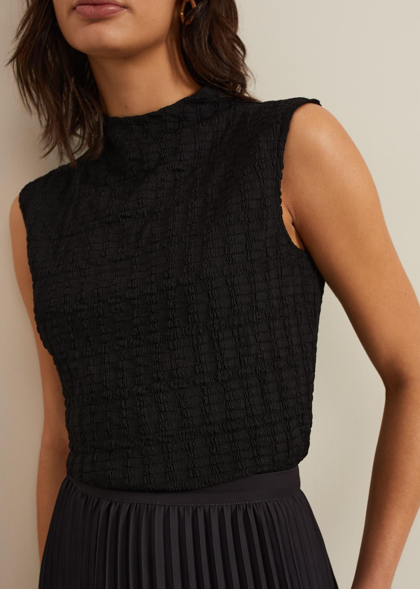 Haylee Sleeveless Texture Top
