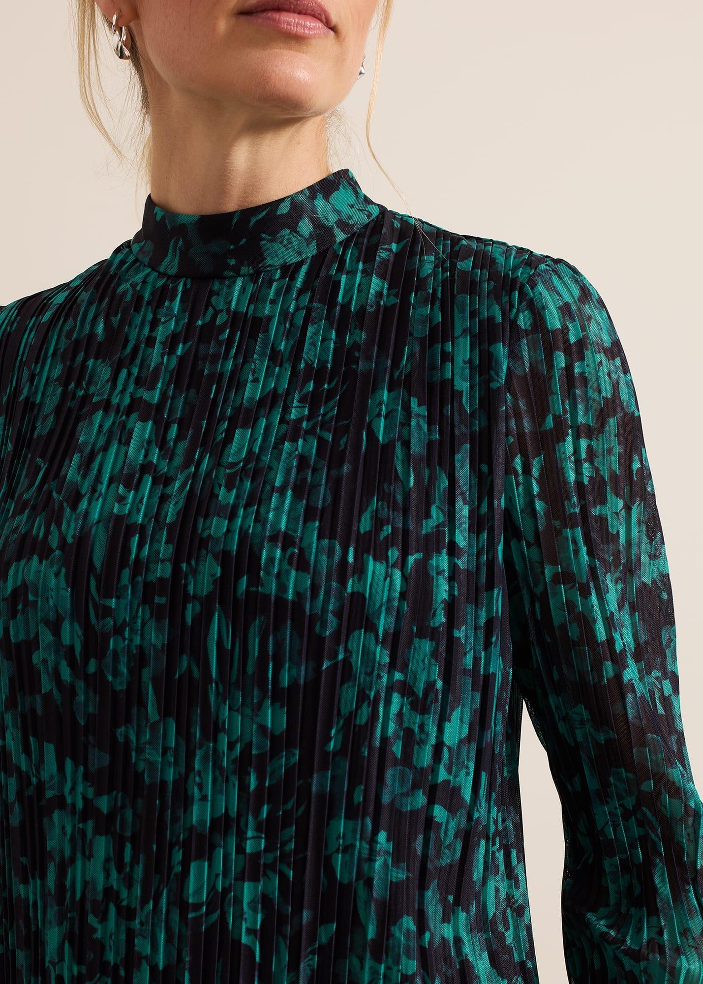 Dina Printed Mesh Top