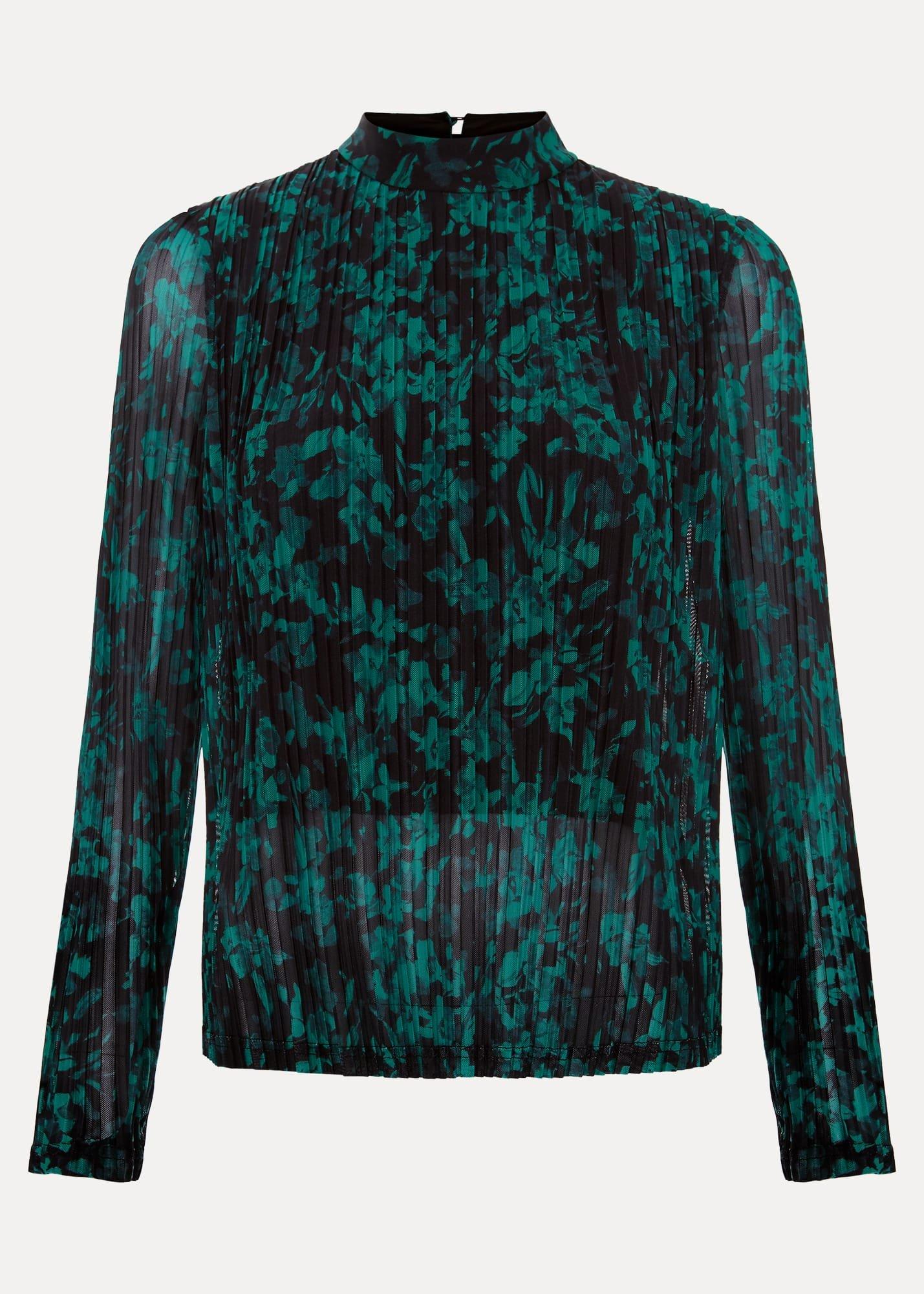 Dina Printed Mesh Top