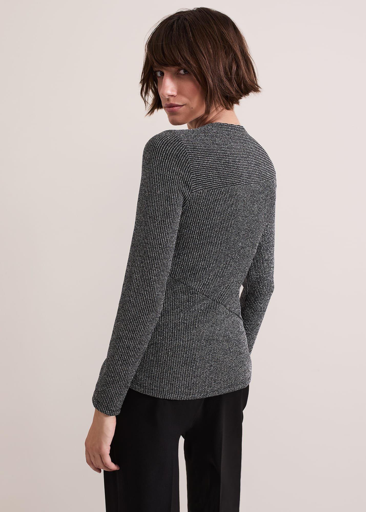Clarissa Shimmer Rib Top