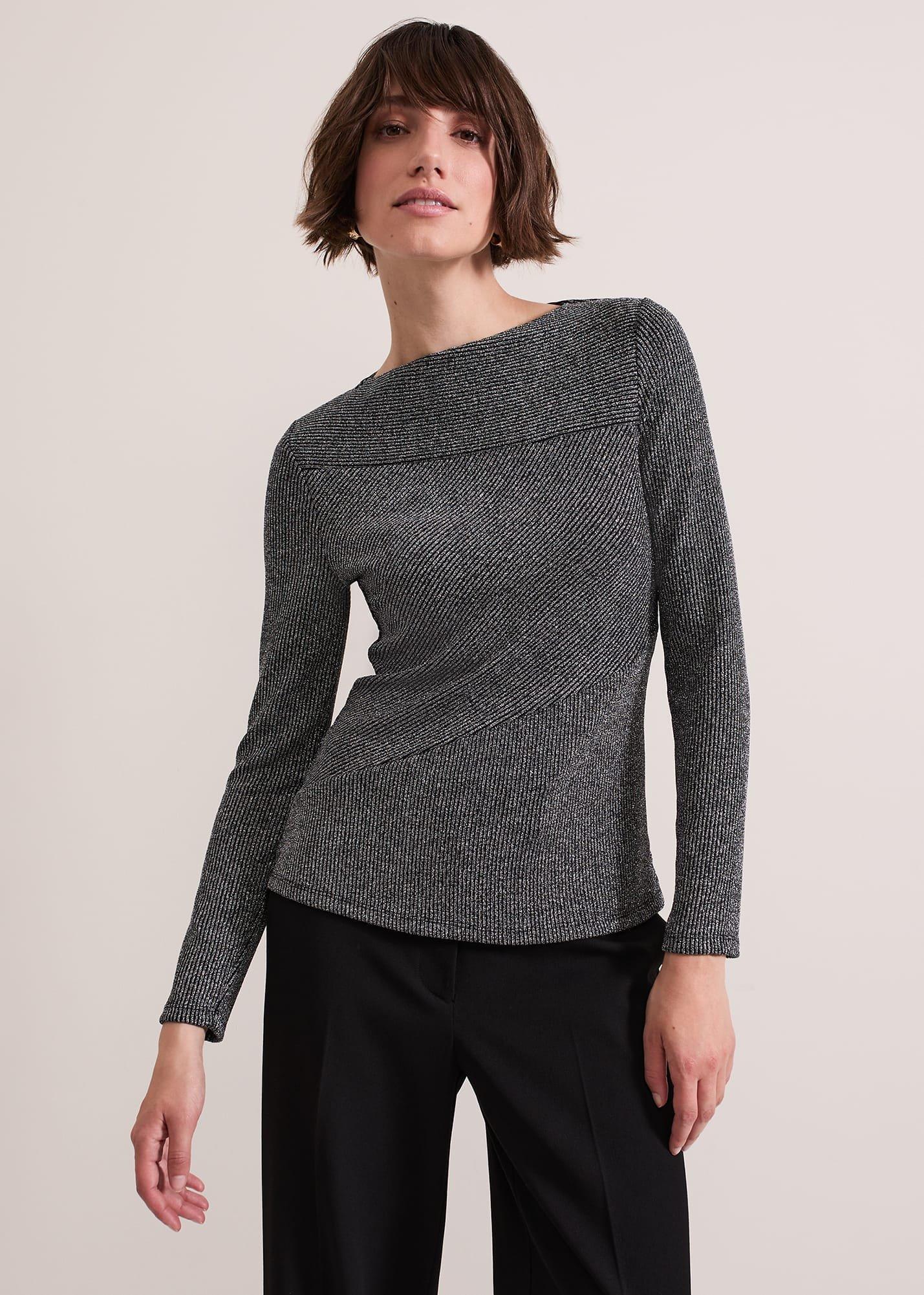 Clarissa Shimmer Rib Top