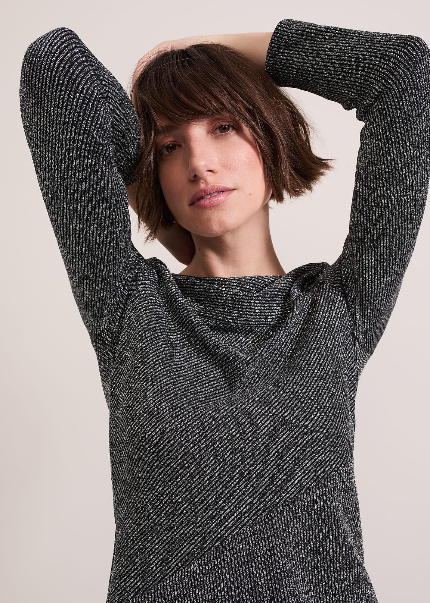 Clarissa Shimmer Rib Top