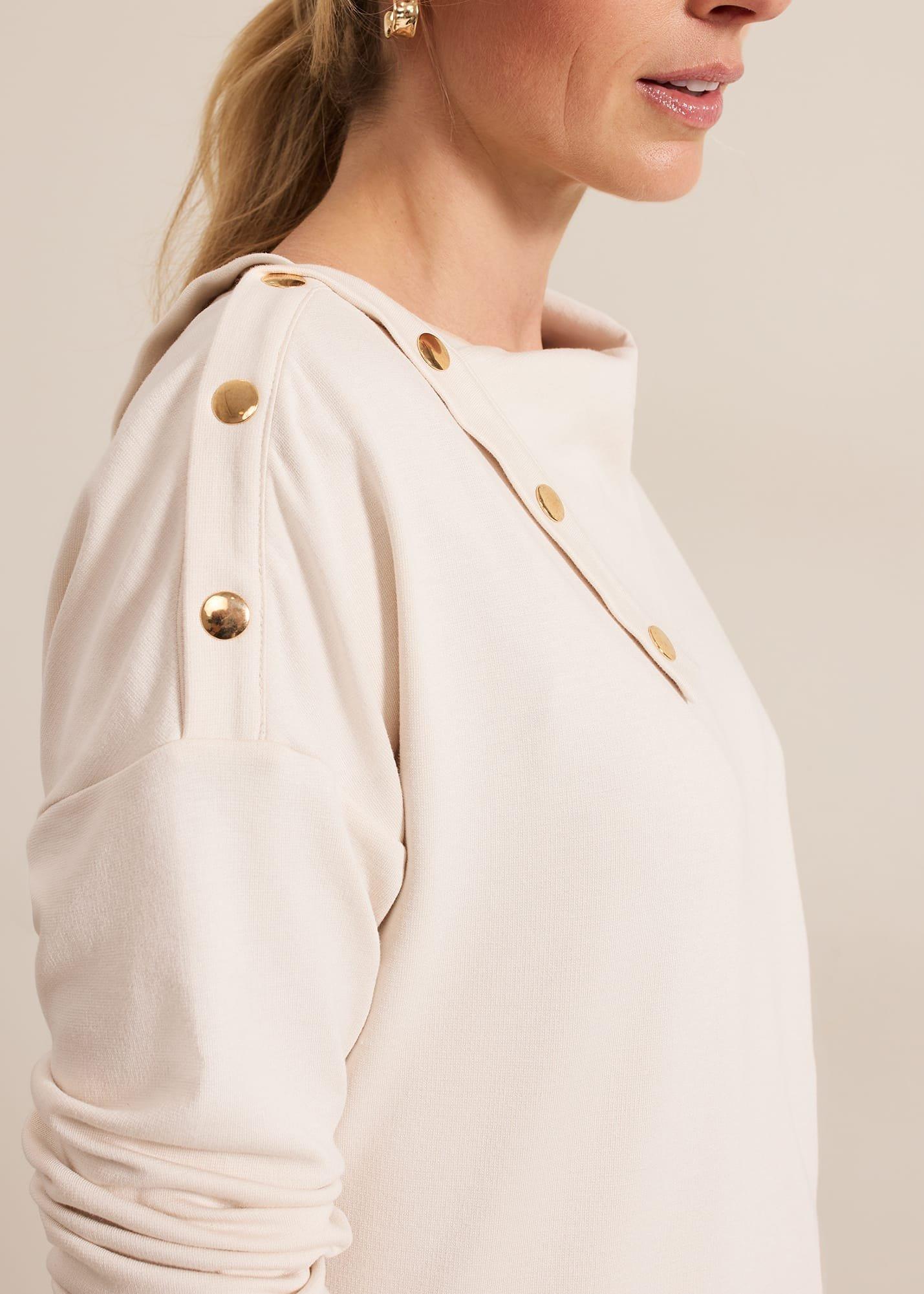 Brienna Button Detail Top