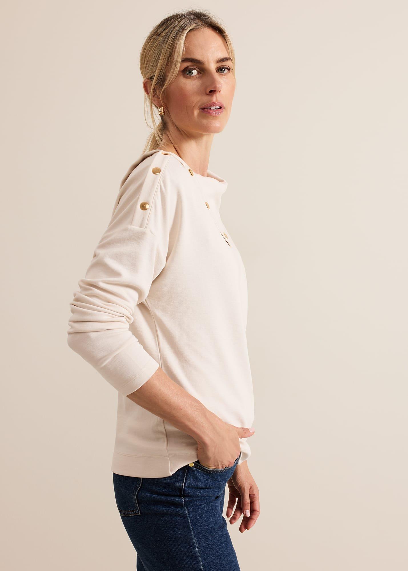Brienna Button Detail Top