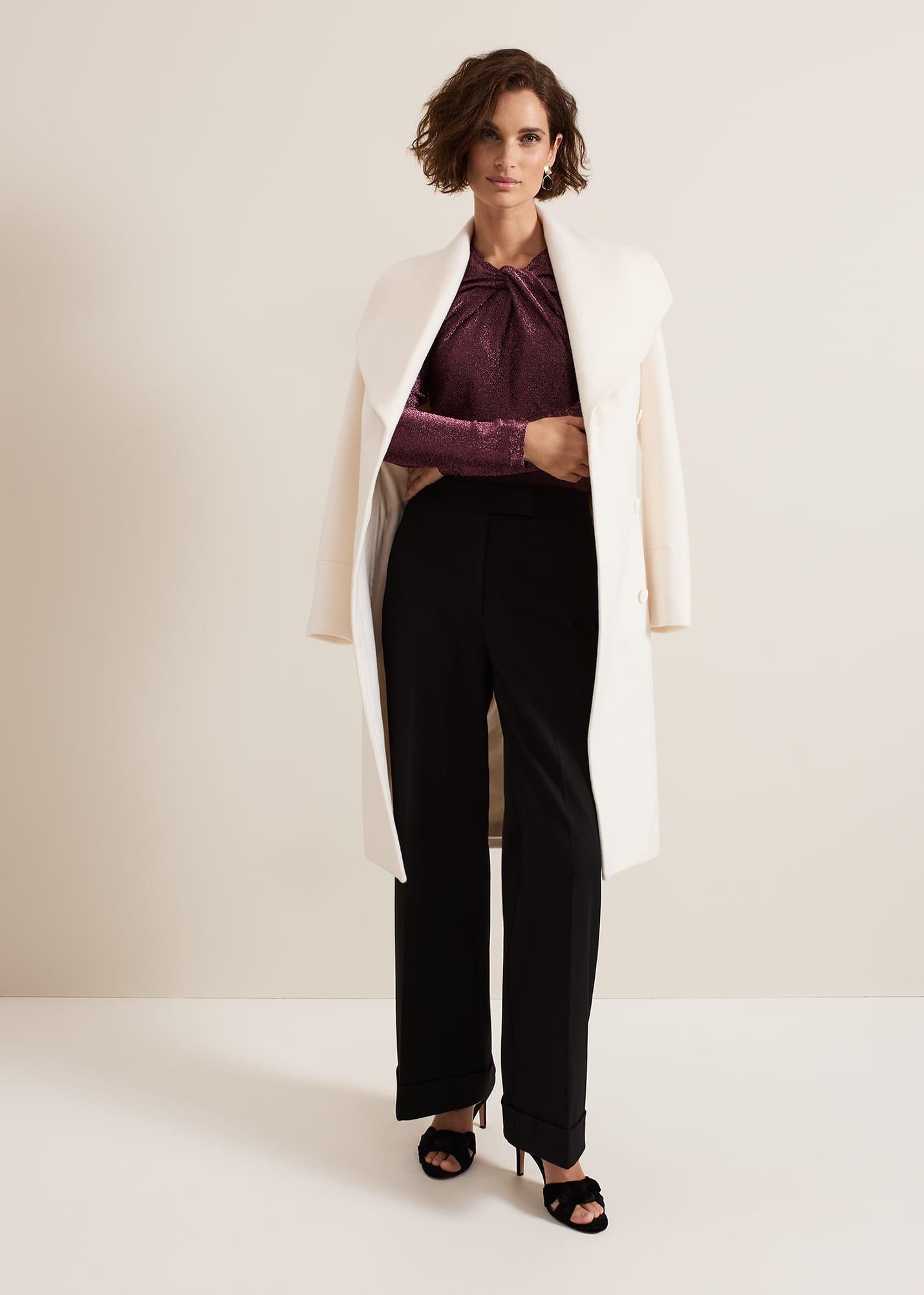 Stella Twist Neck Shimmer Top