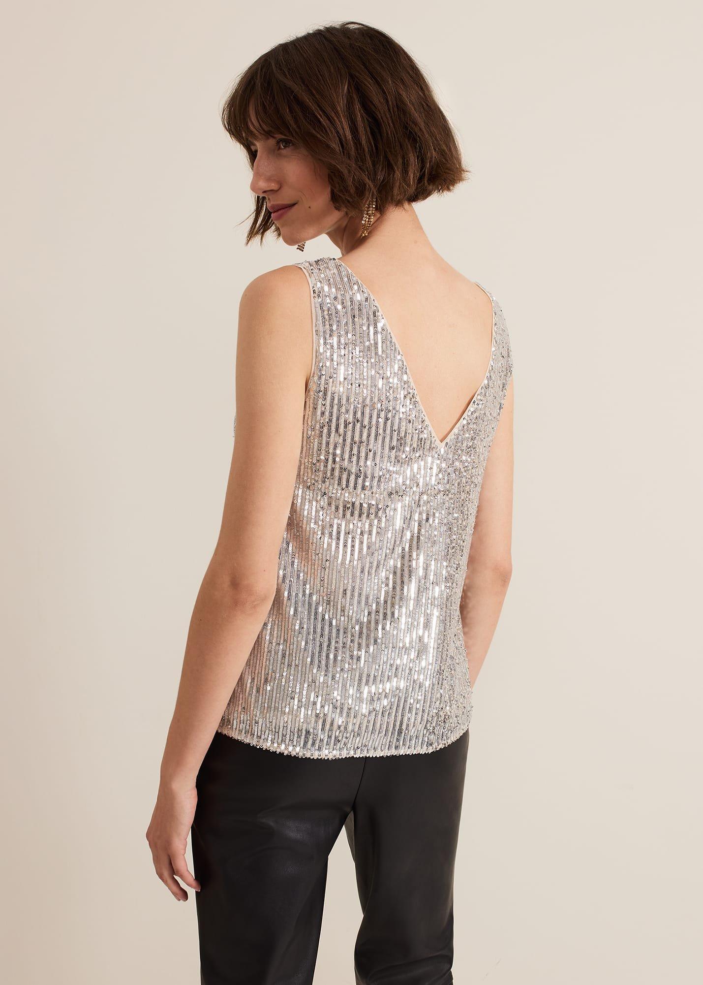 Lumi Sequin Vest Top