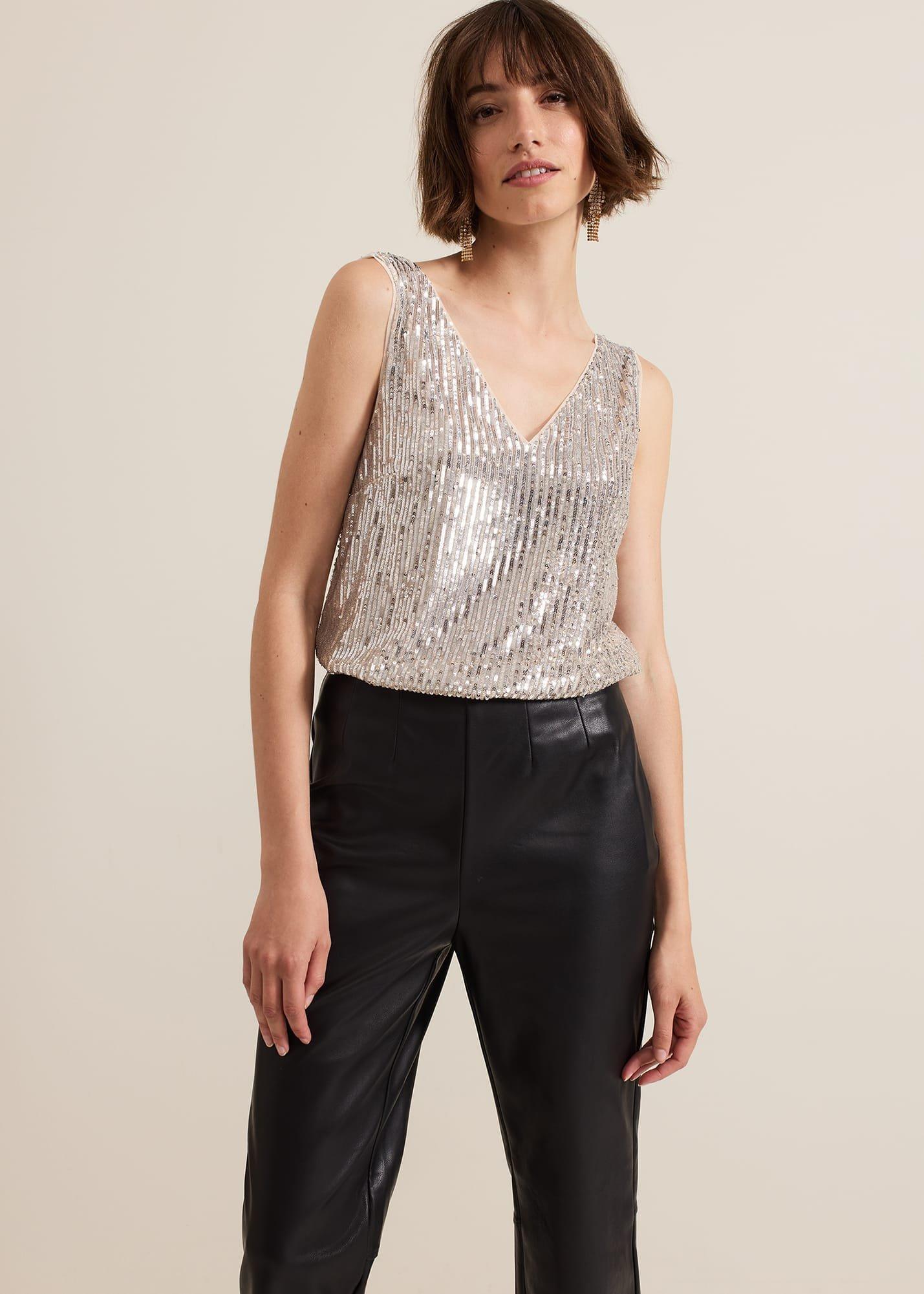 Lumi Sequin Vest Top