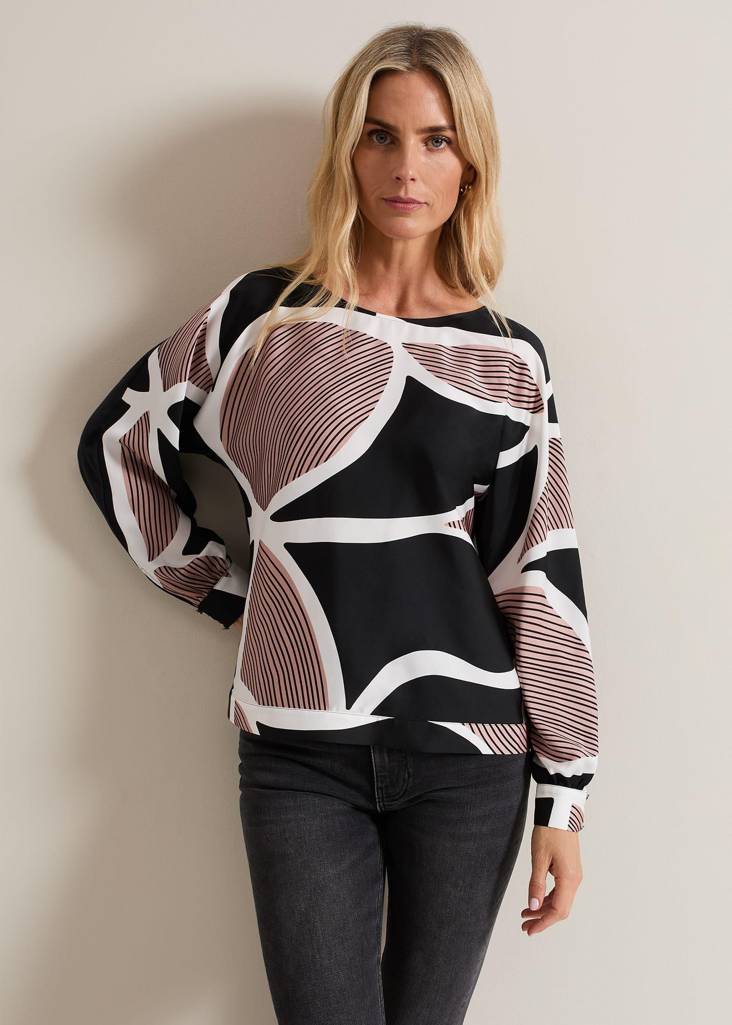 Alora Swirl Print Top