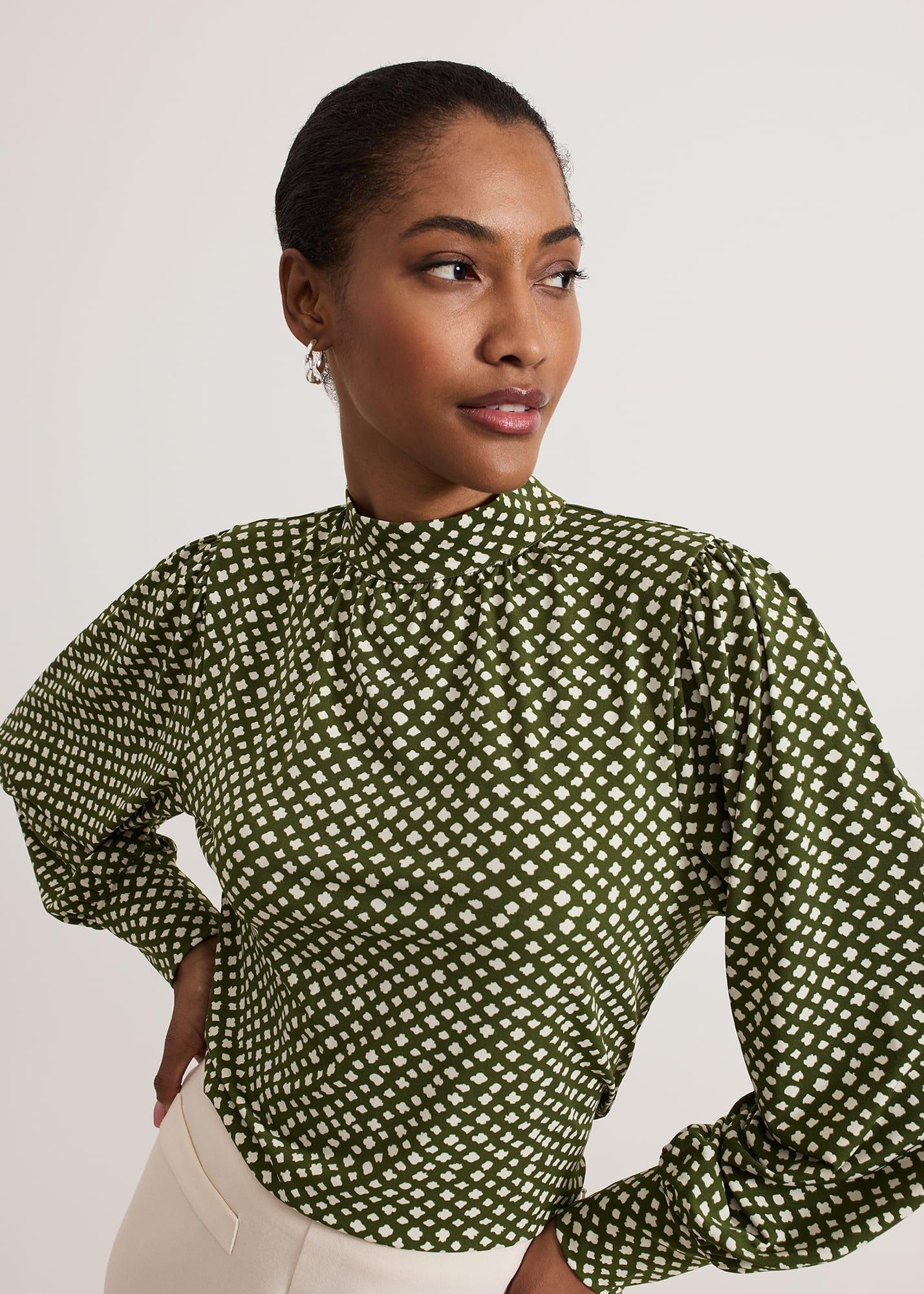 Esme High Neck Printed Top