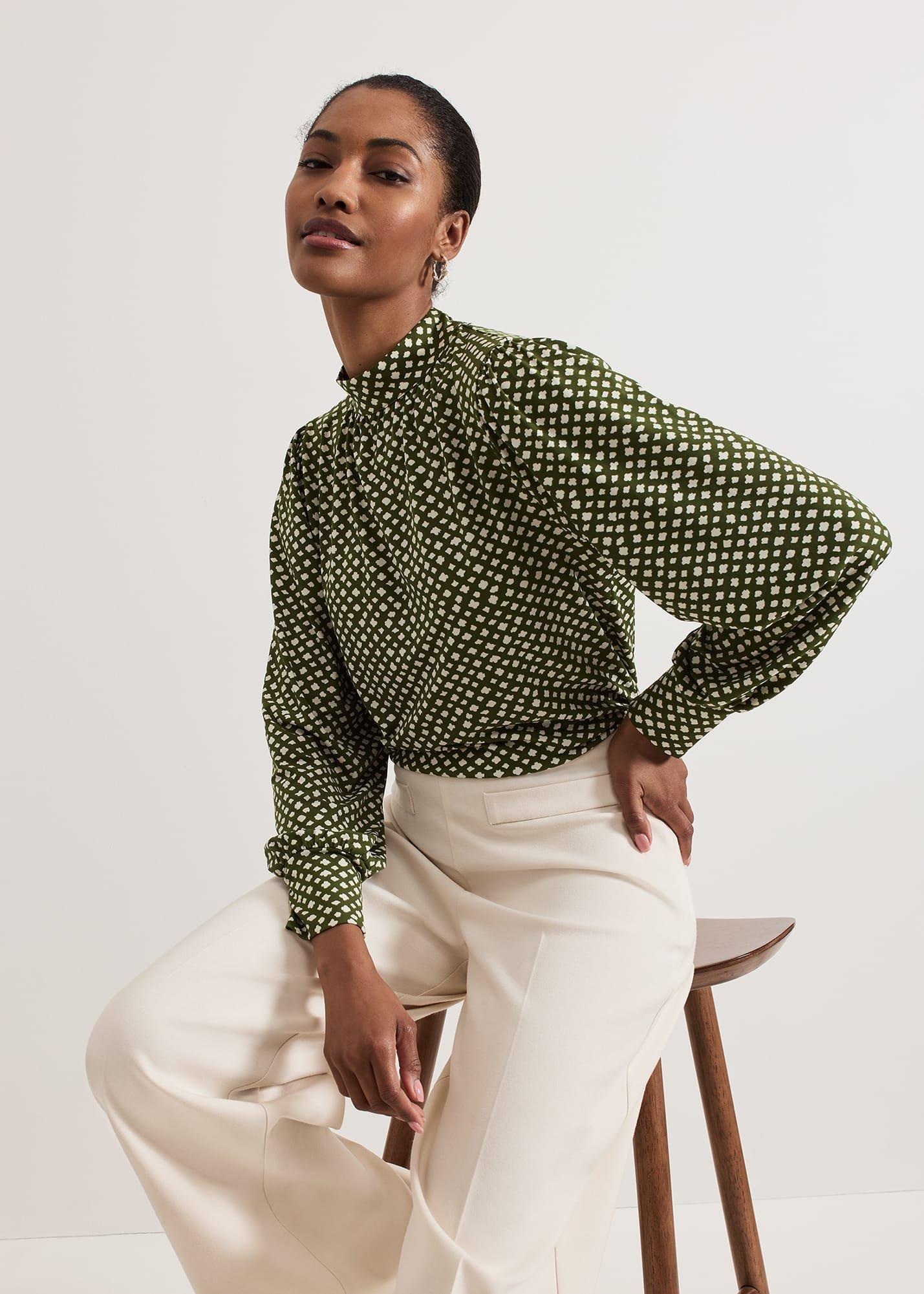 Esme High Neck Printed Top