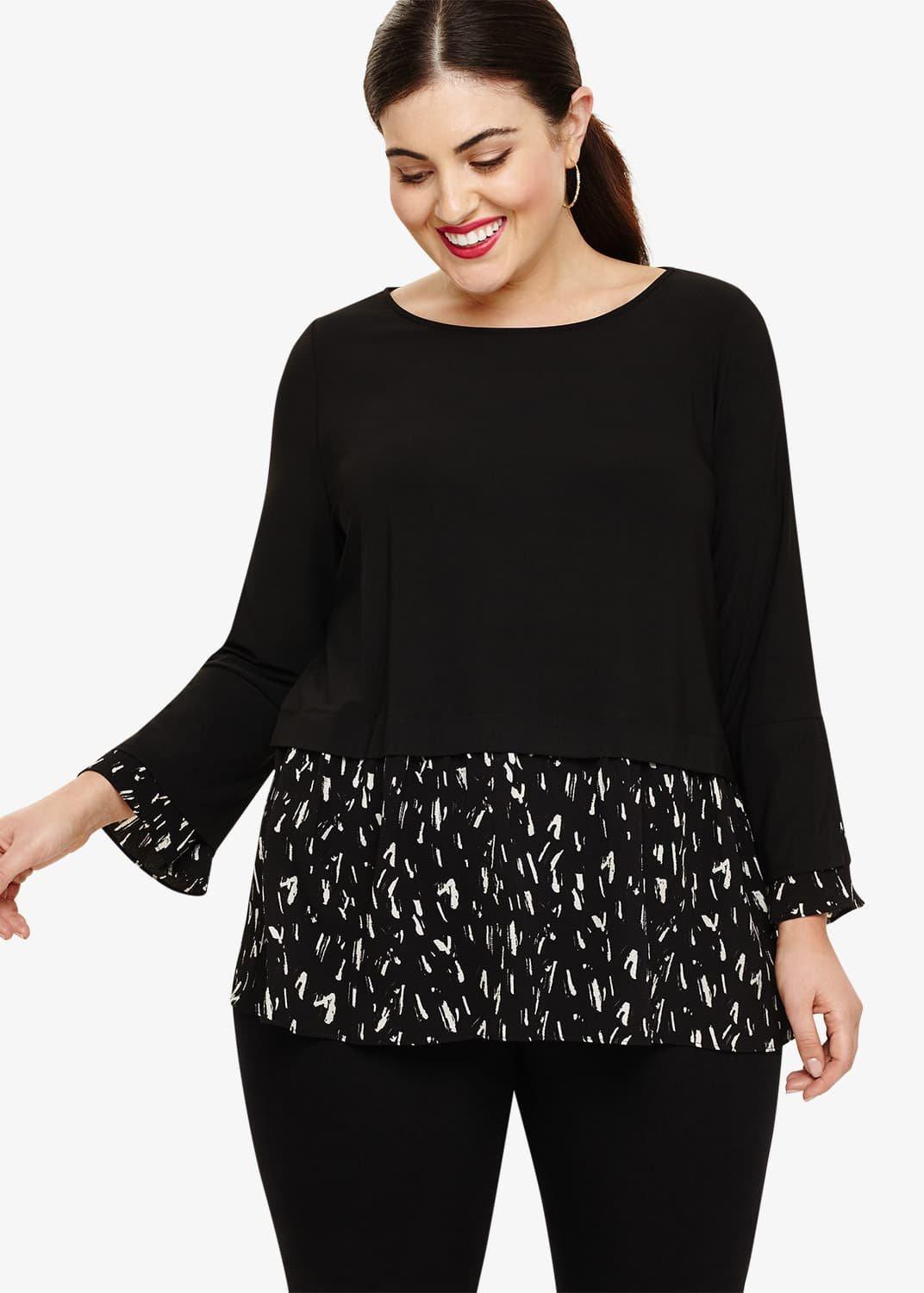 Tammy Printed Hem Top