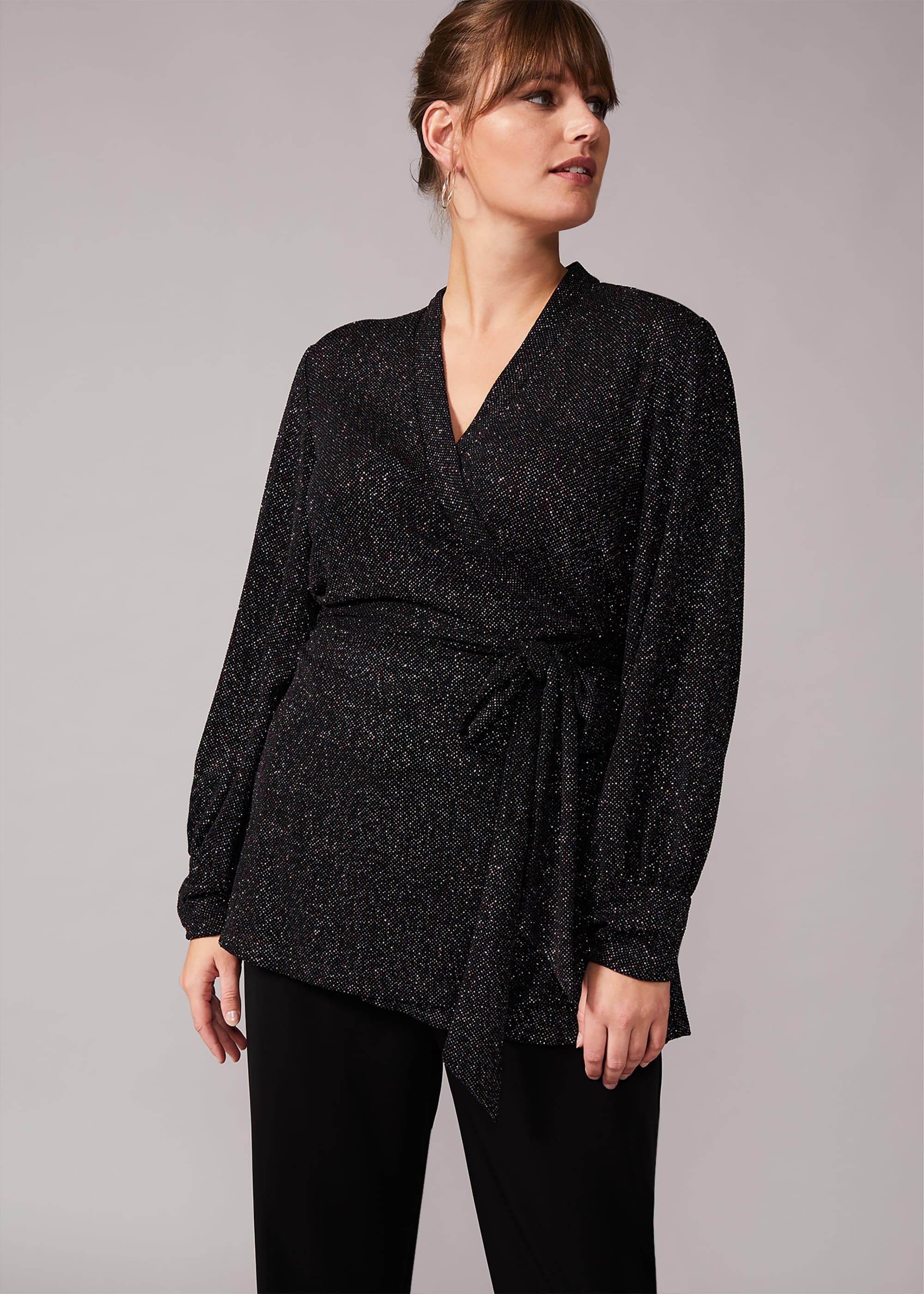 Denver Sparkle Wrap Top
