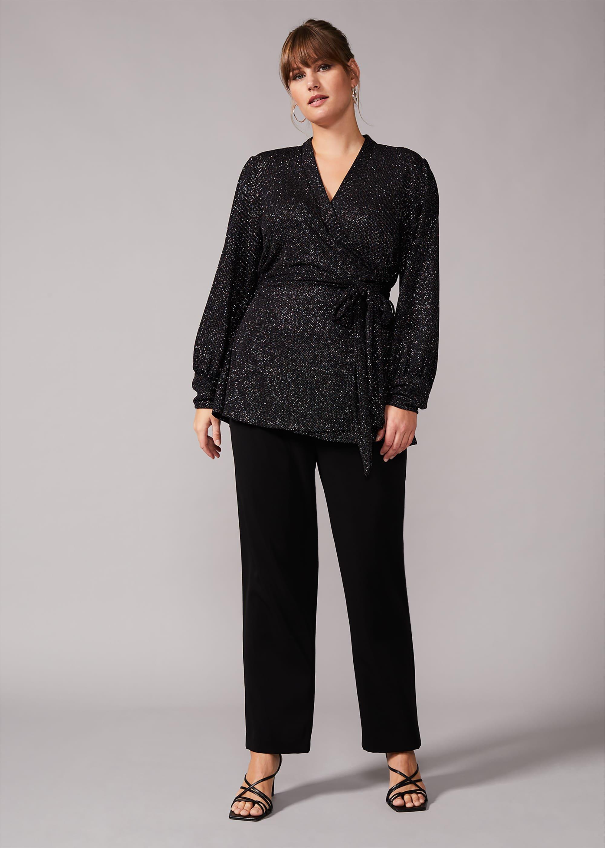 Denver Sparkle Wrap Top