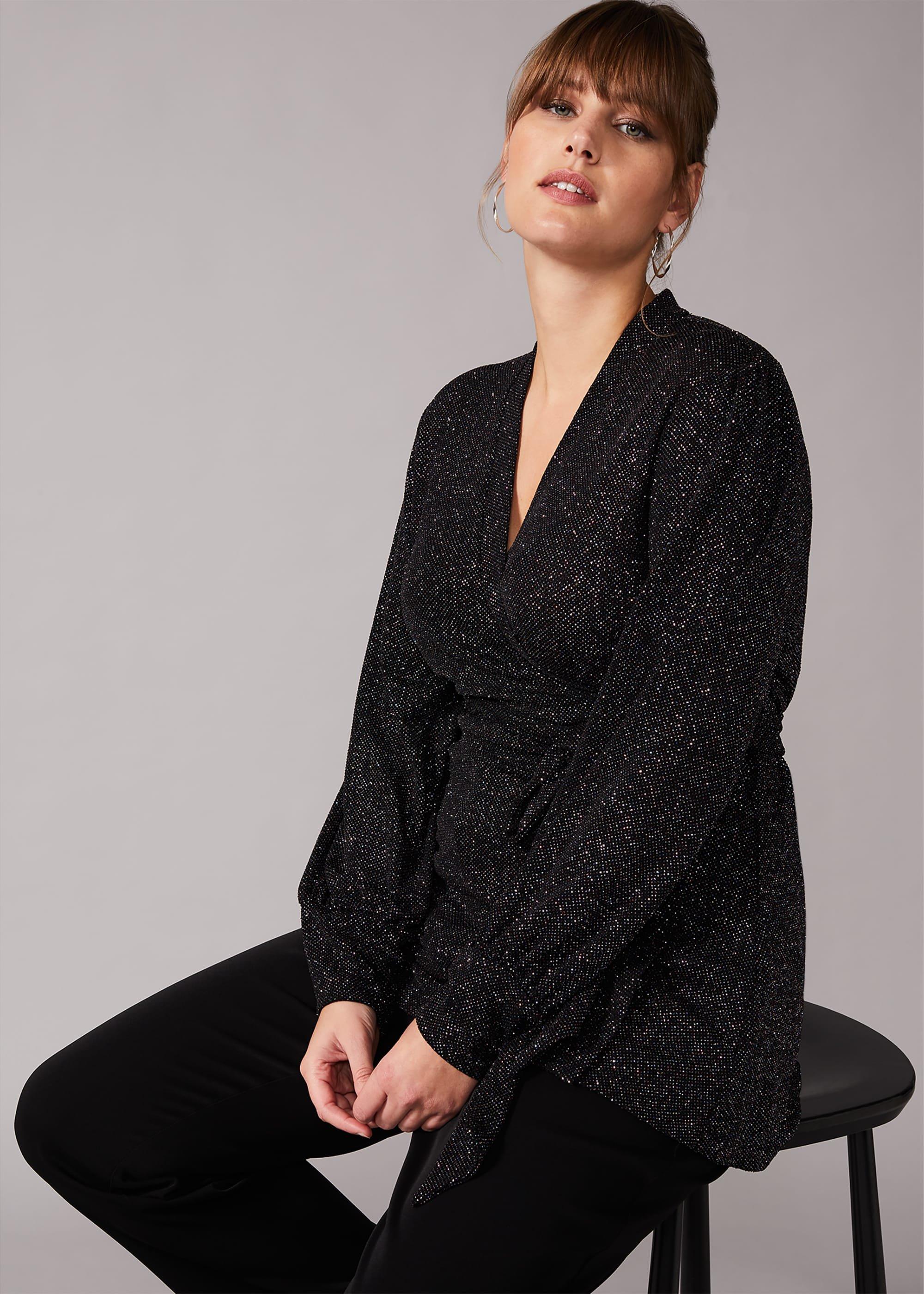 Denver Sparkle Wrap Top