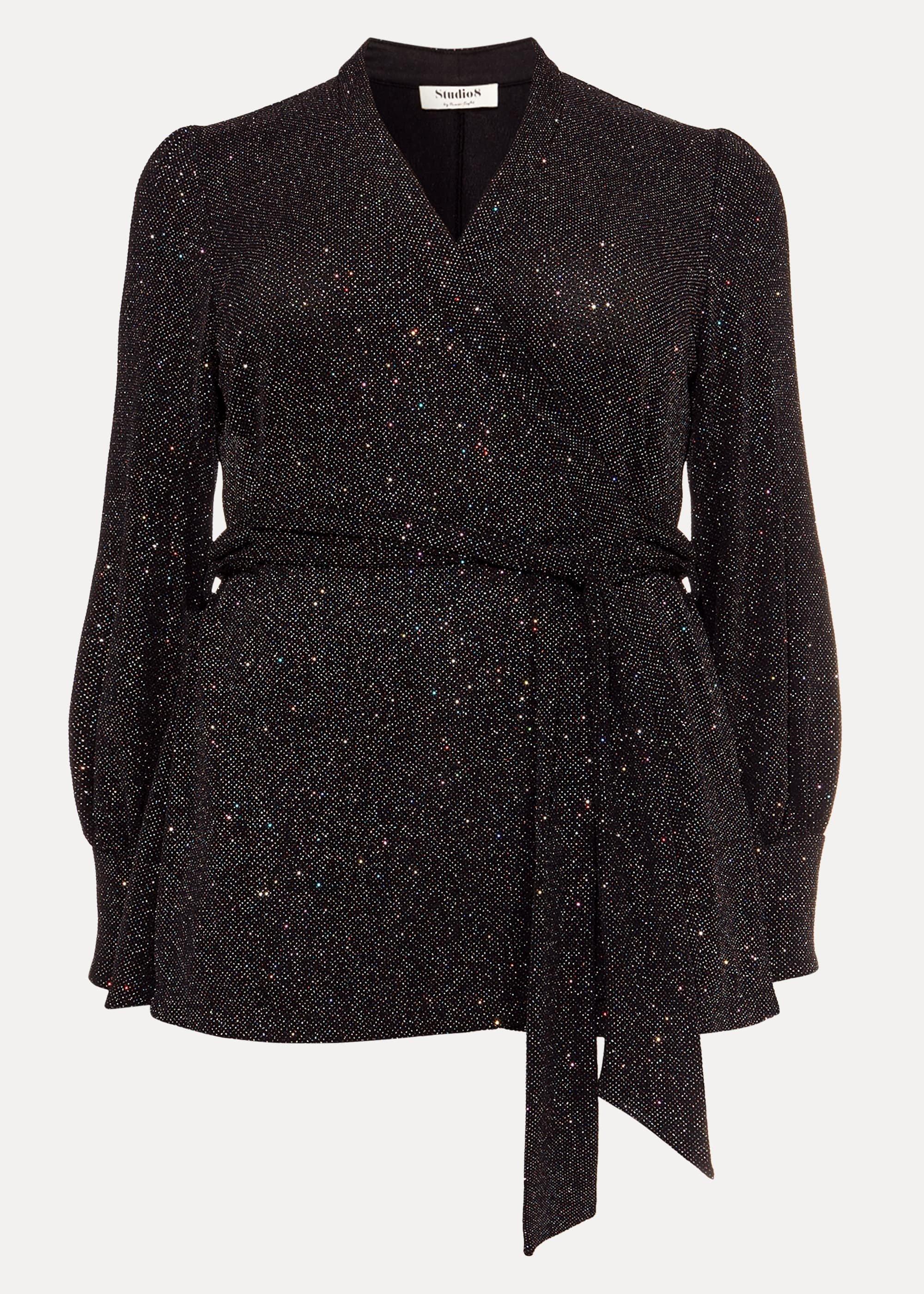 Denver Sparkle Wrap Top