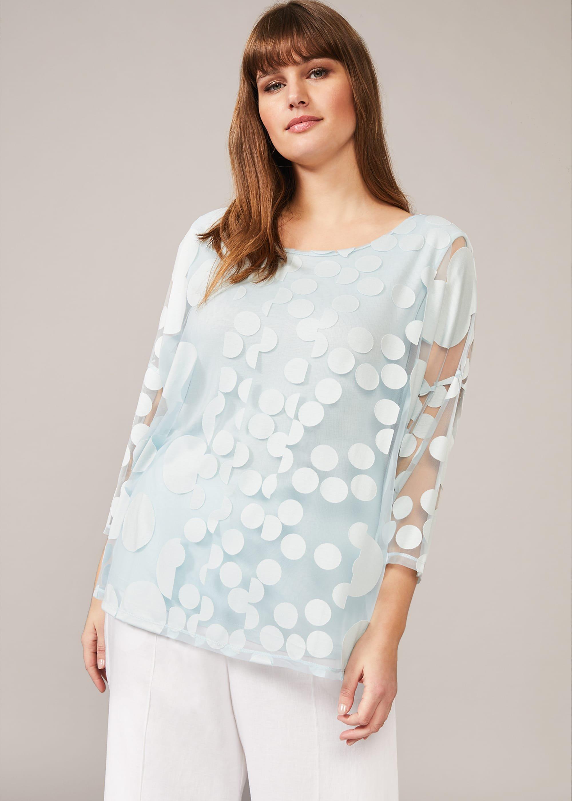 Jasmine Spot Burnout Top