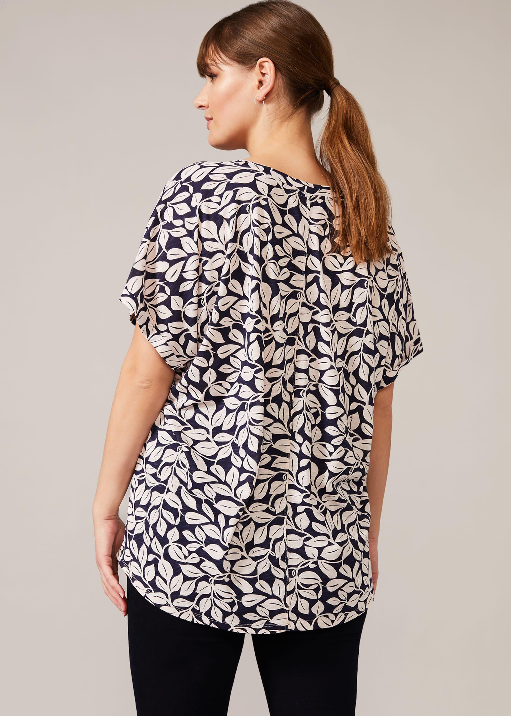 Hasina Leaf Print Top
