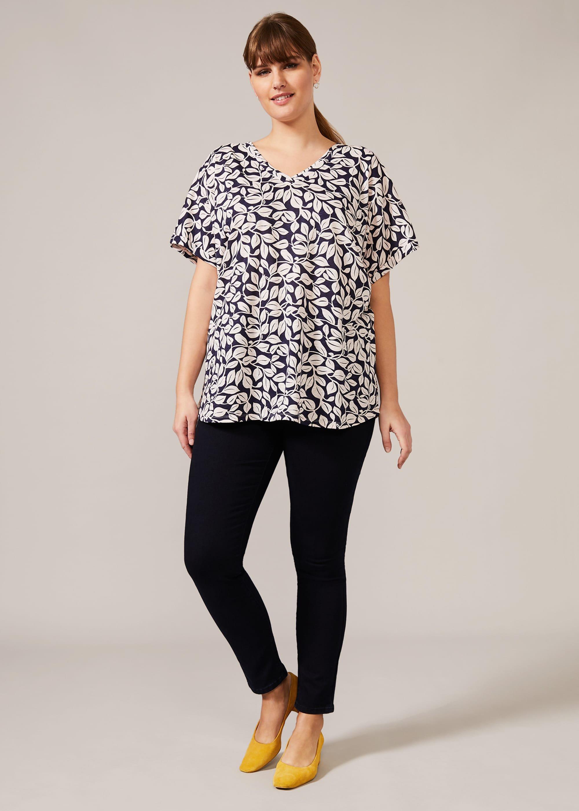 Hasina Leaf Print Top