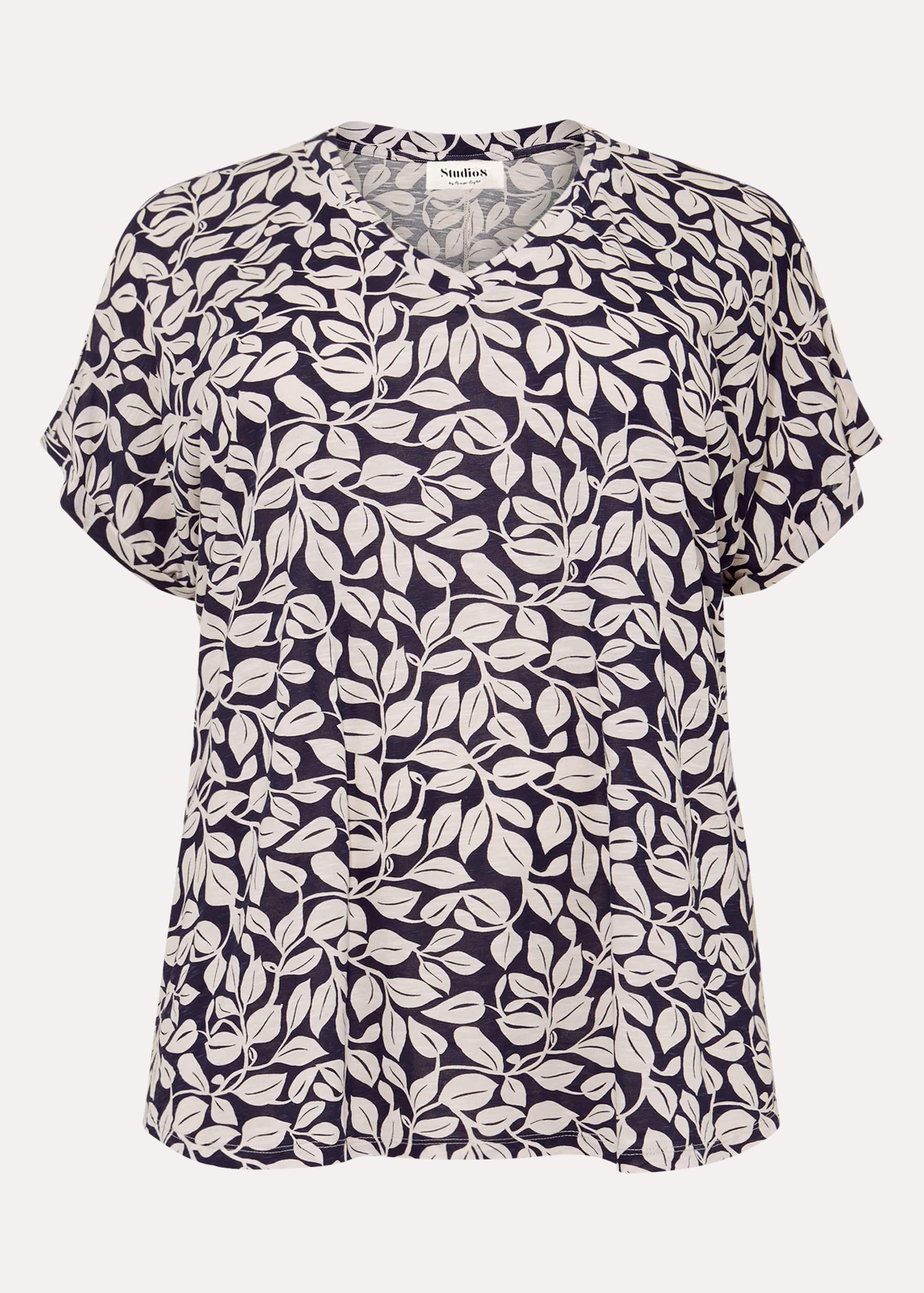 Hasina Leaf Print Top