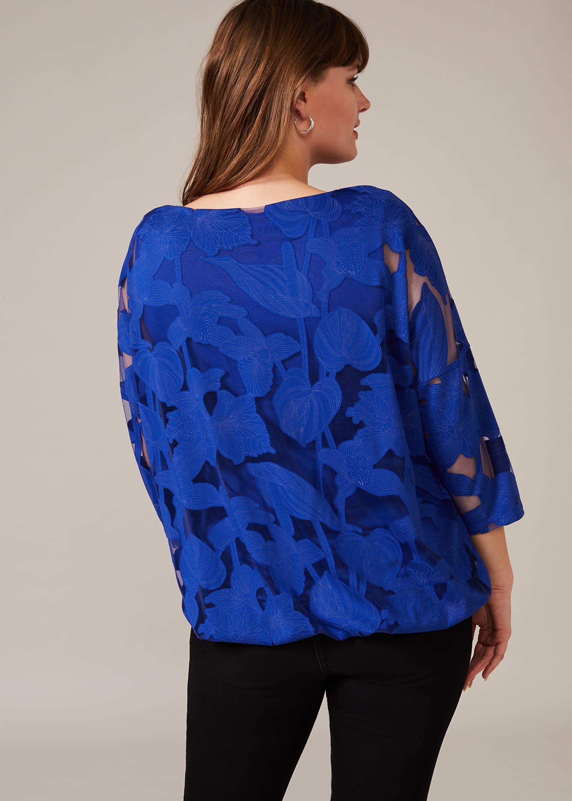 Reine Burnout Bubble Hem Top