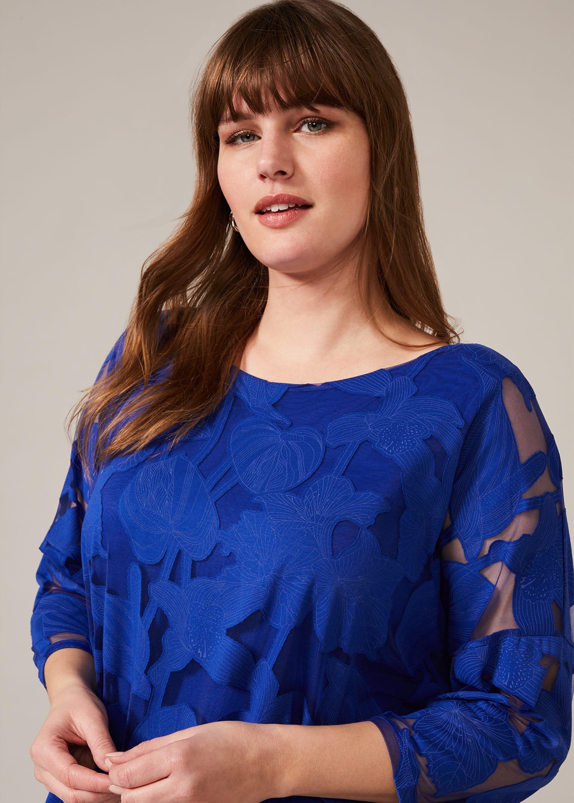Reine Burnout Bubble Hem Top