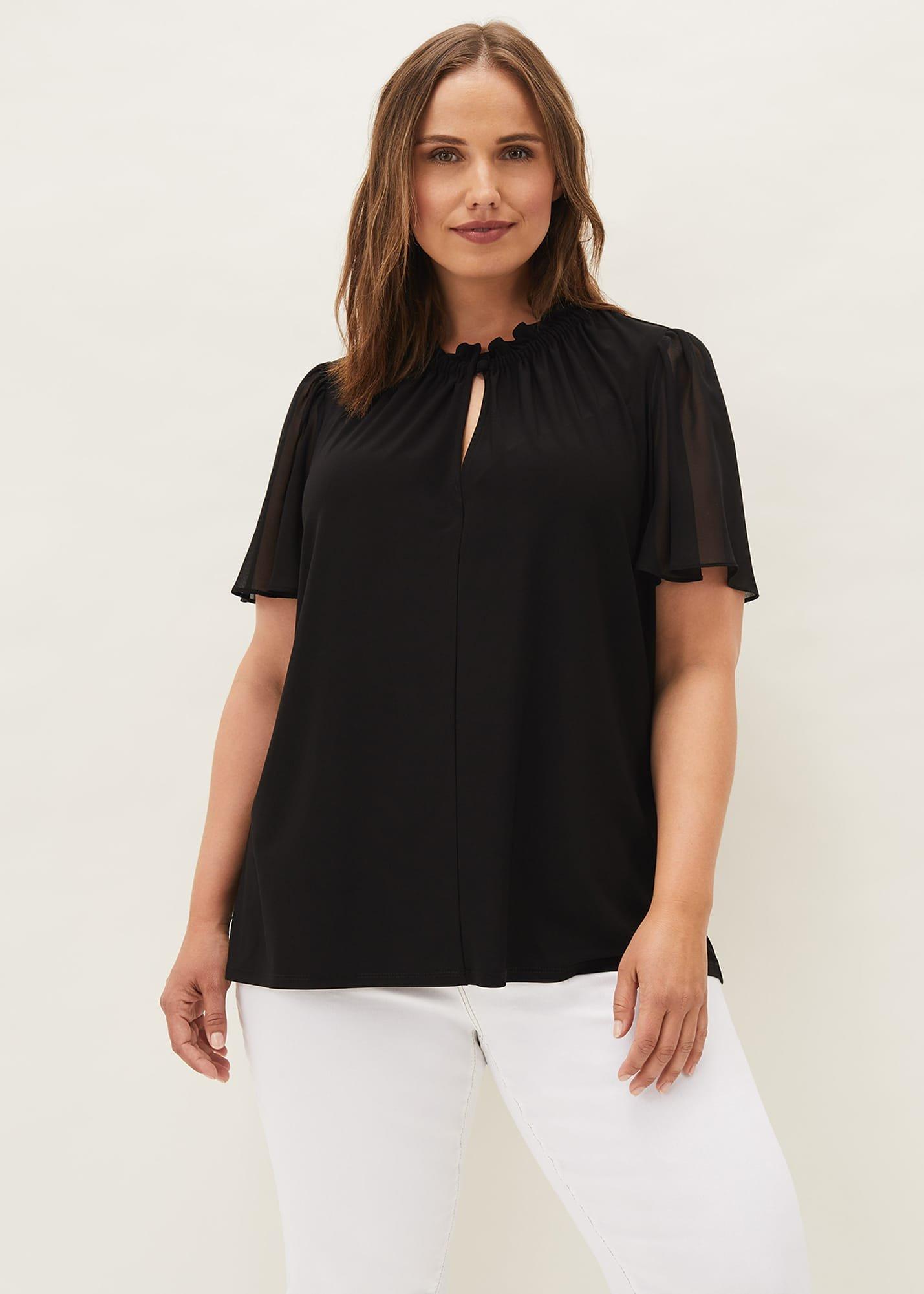Erin Sheer Sleeve Top