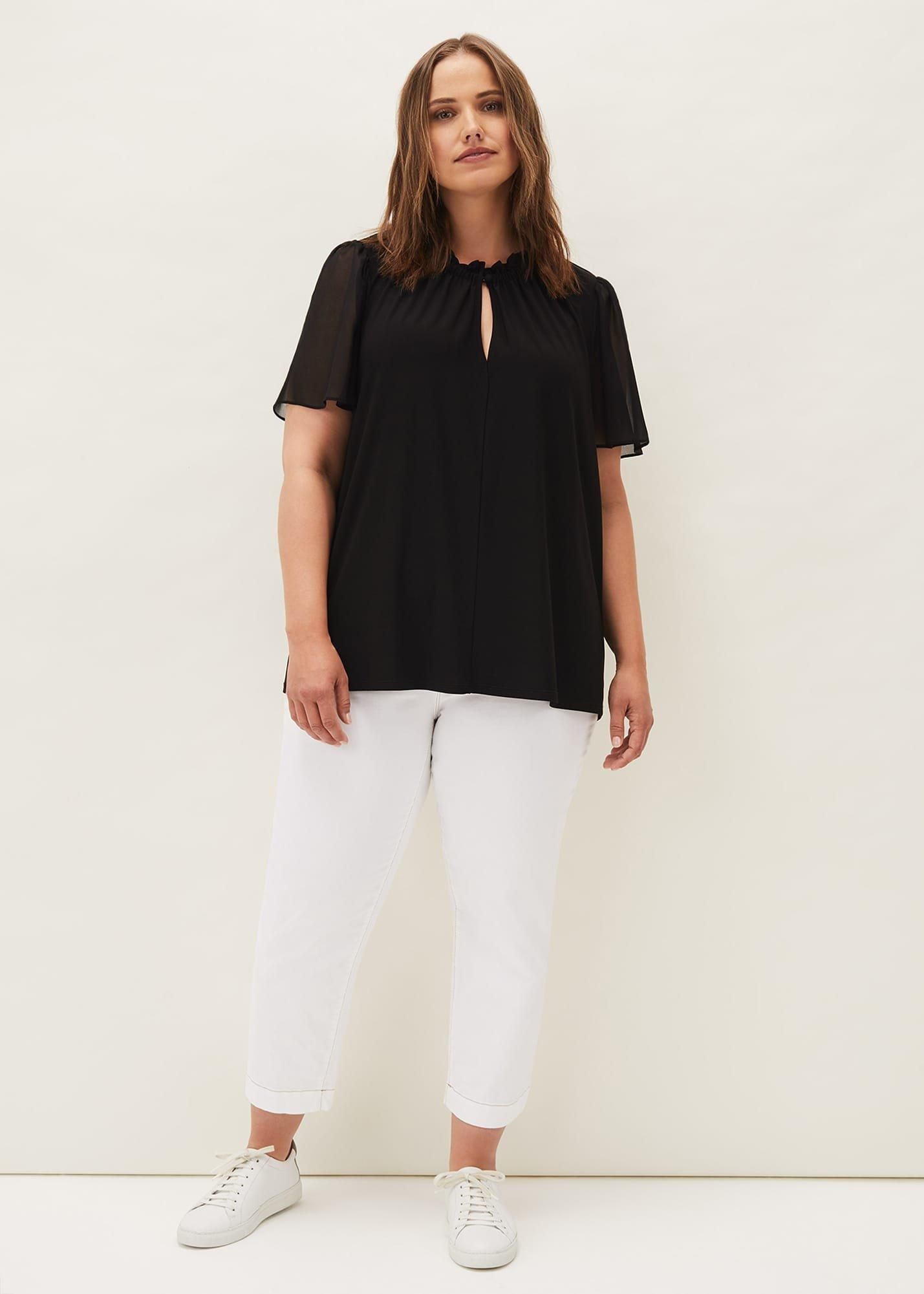 Erin Sheer Sleeve Top
