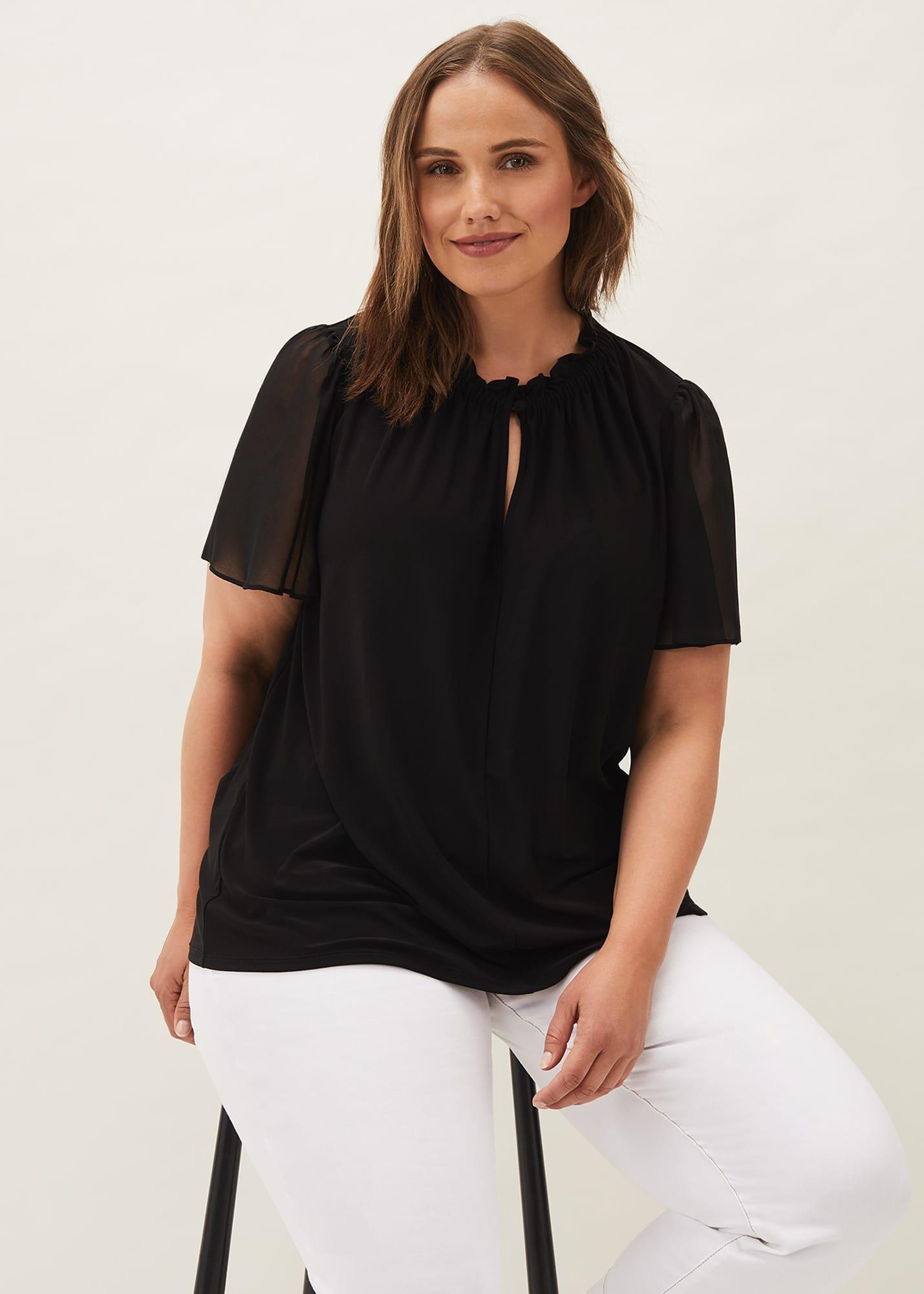 Erin Sheer Sleeve Top