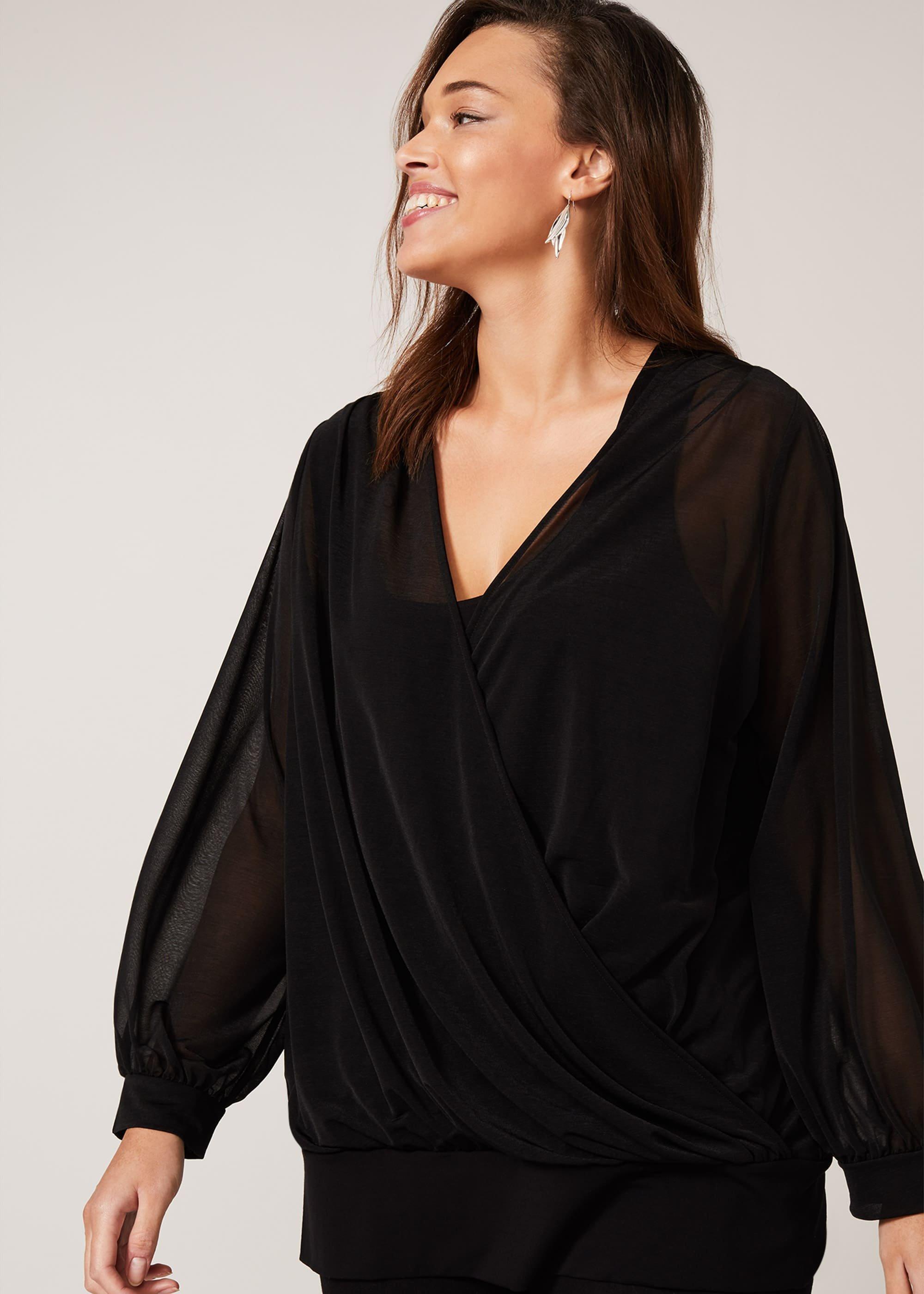 Hazel Jersey Wrap Top