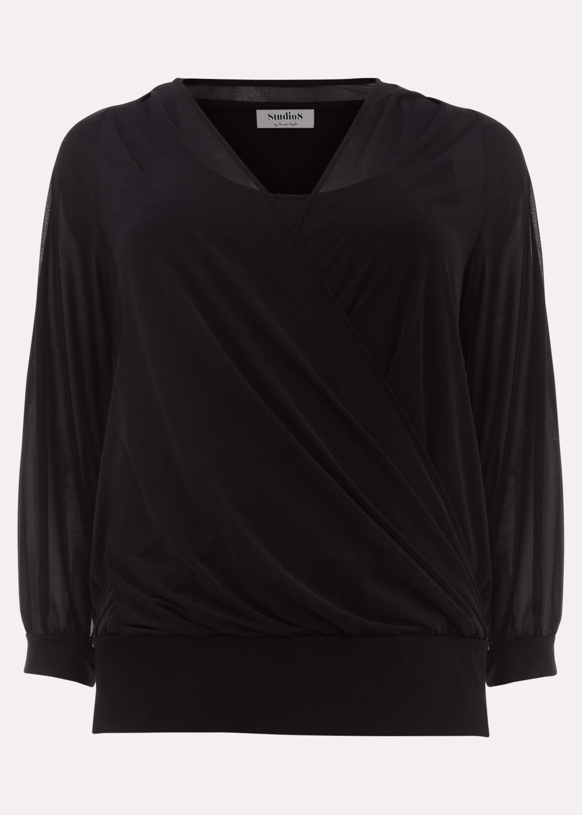 Hazel Jersey Wrap Top