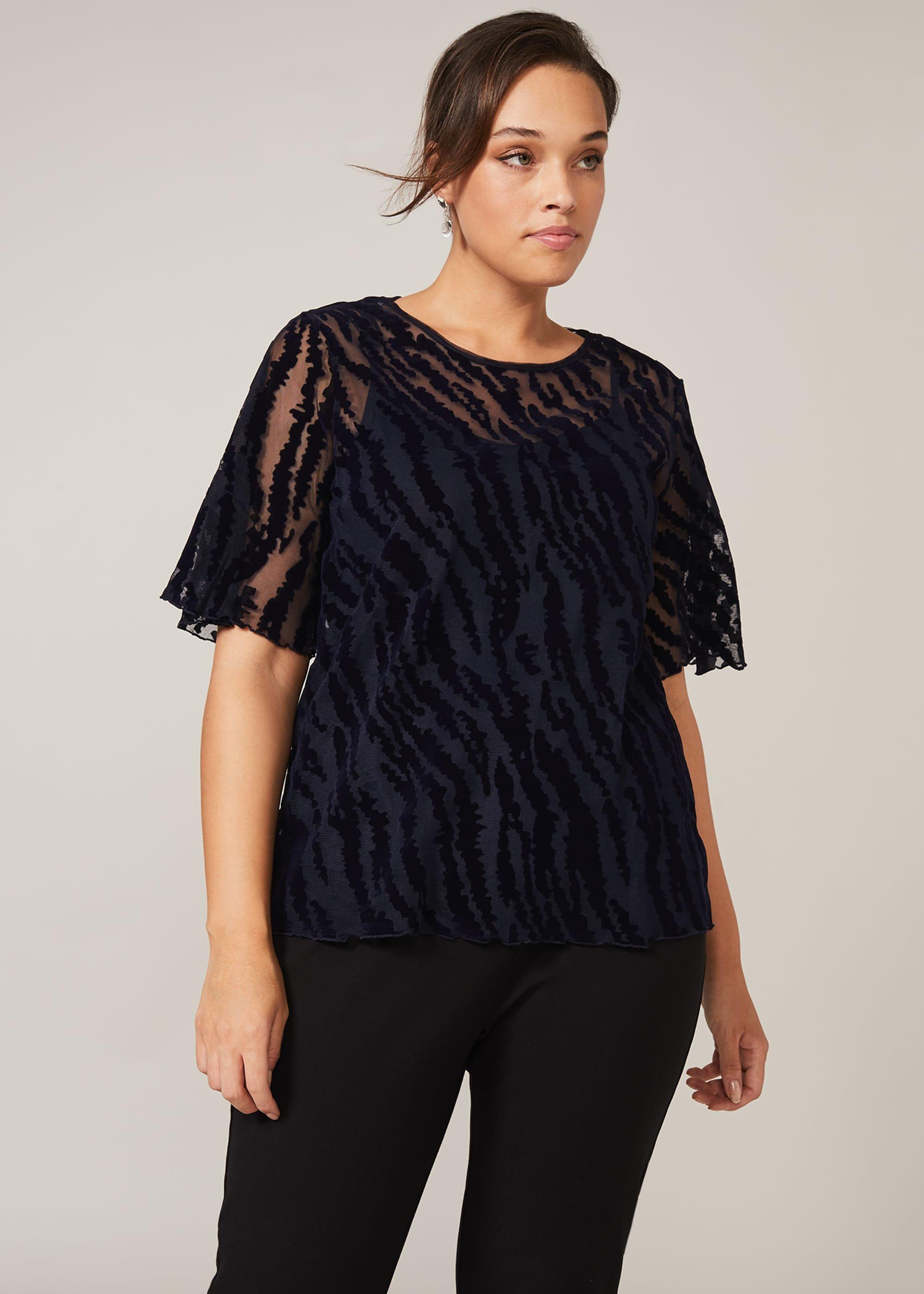 Harriet Textured Flock Top