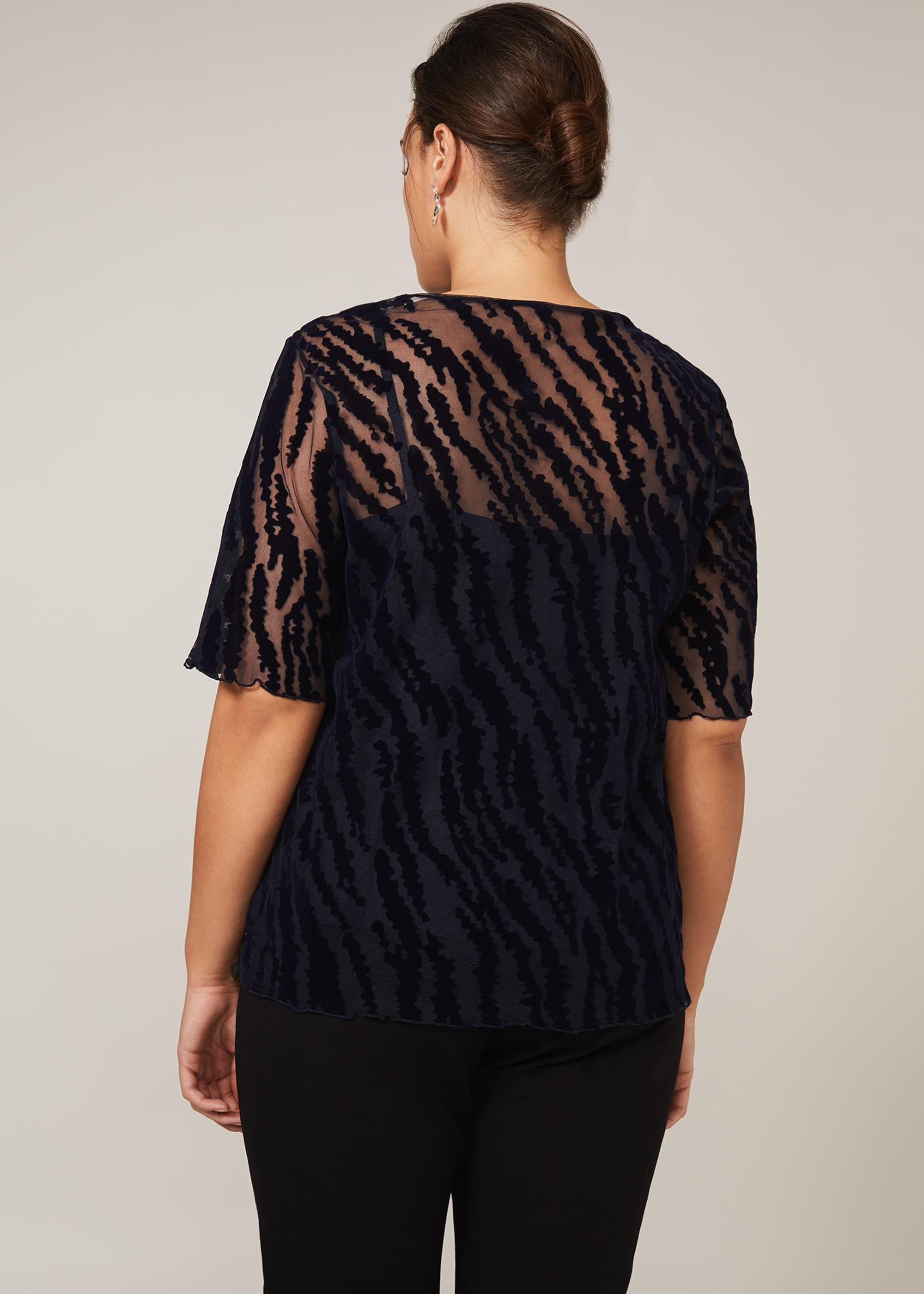 Harriet Textured Flock Top