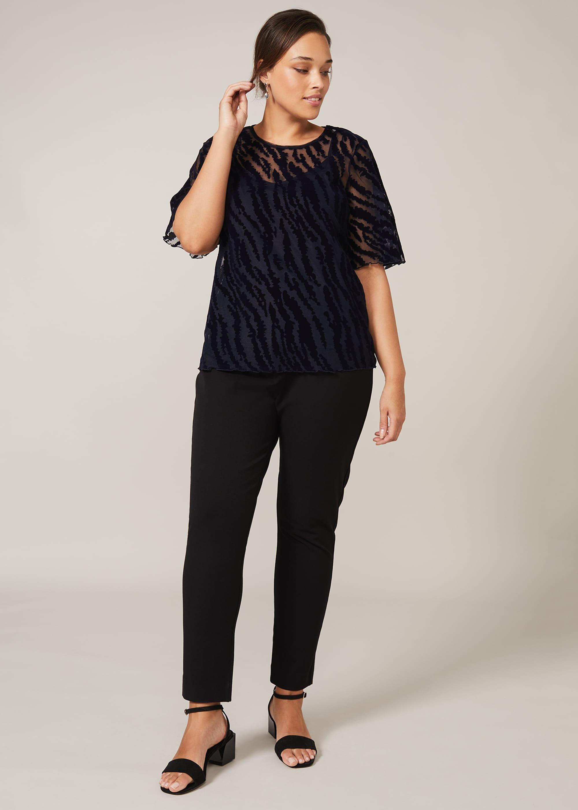 Harriet Textured Flock Top