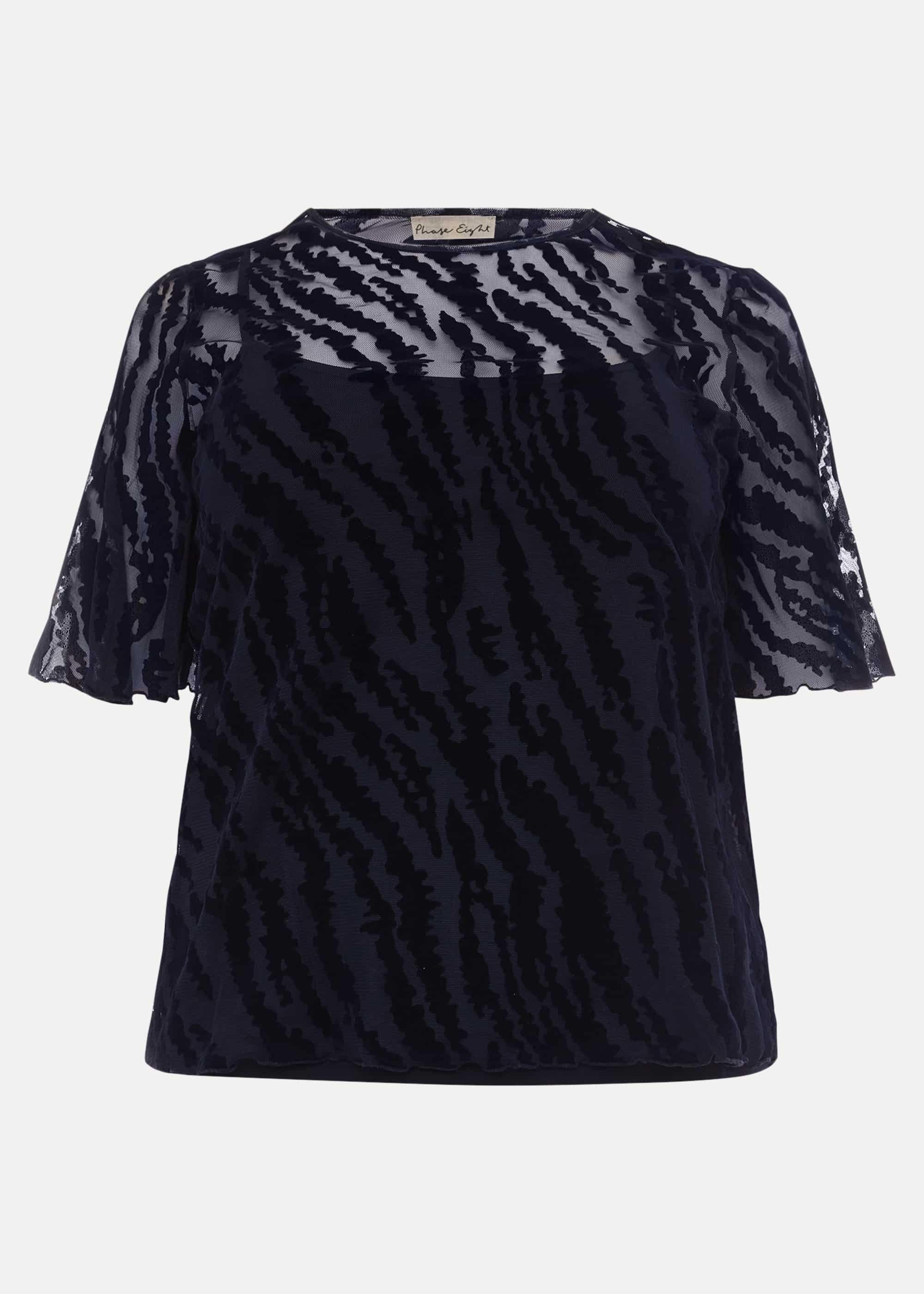 Harriet Textured Flock Top