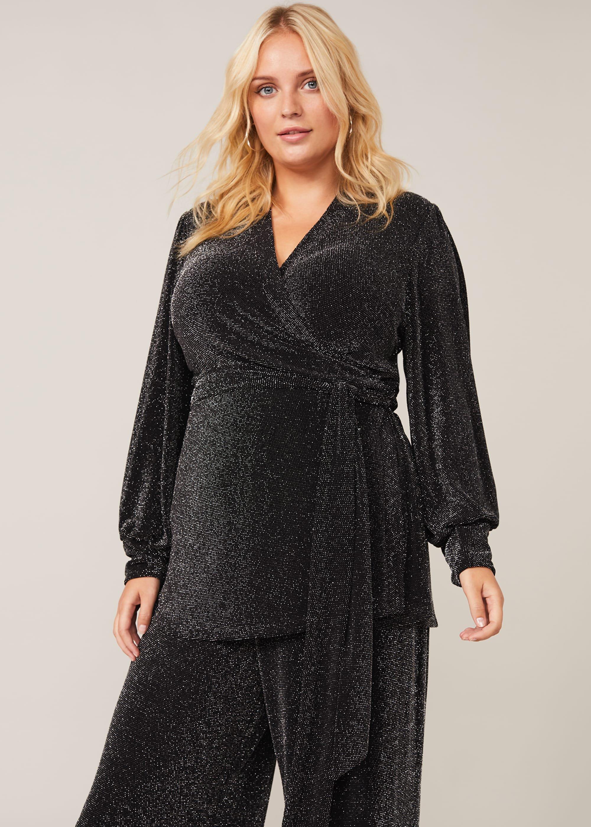 Denver Sparkle Wrap Top