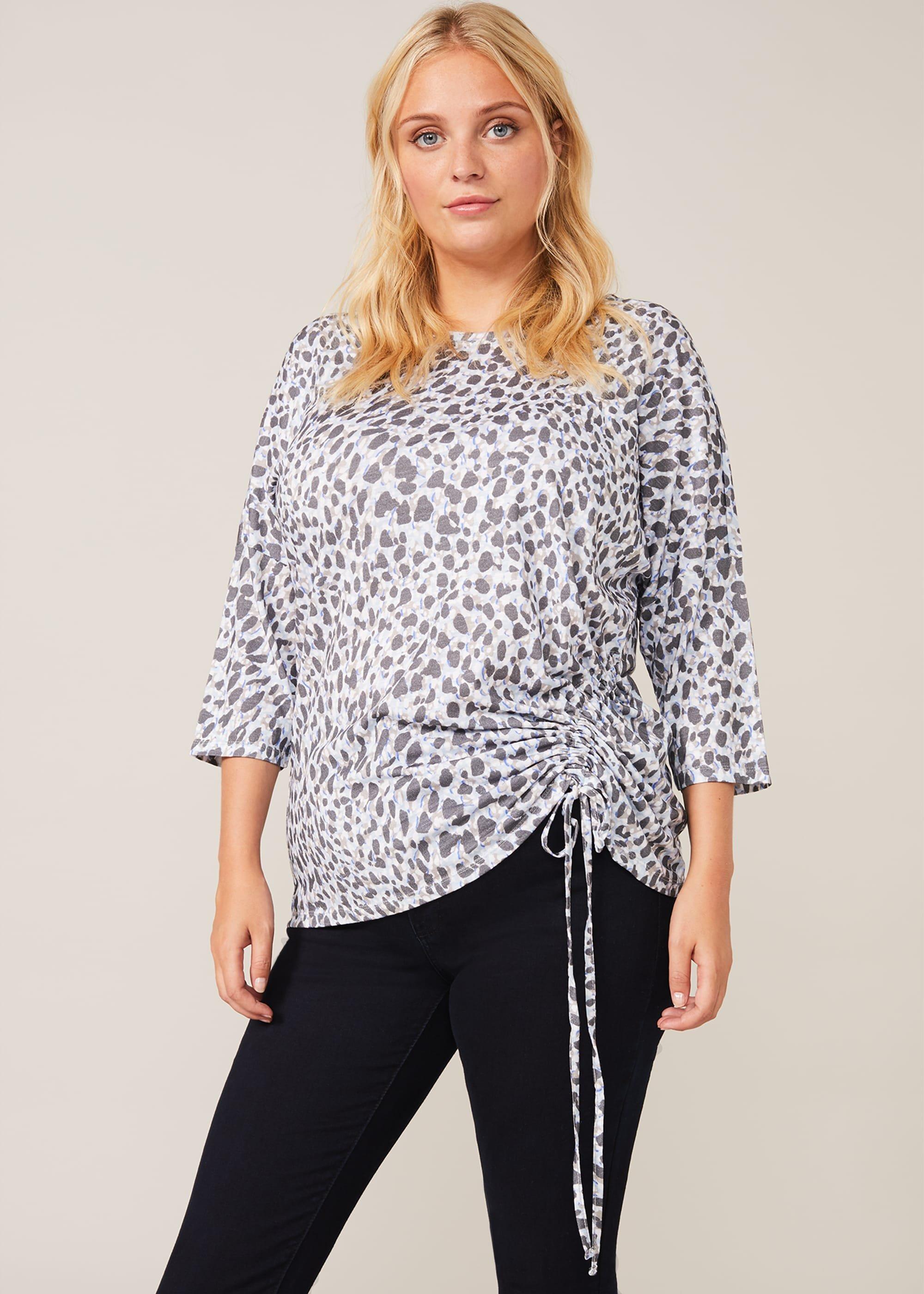 Jinny Print Drawstring Top
