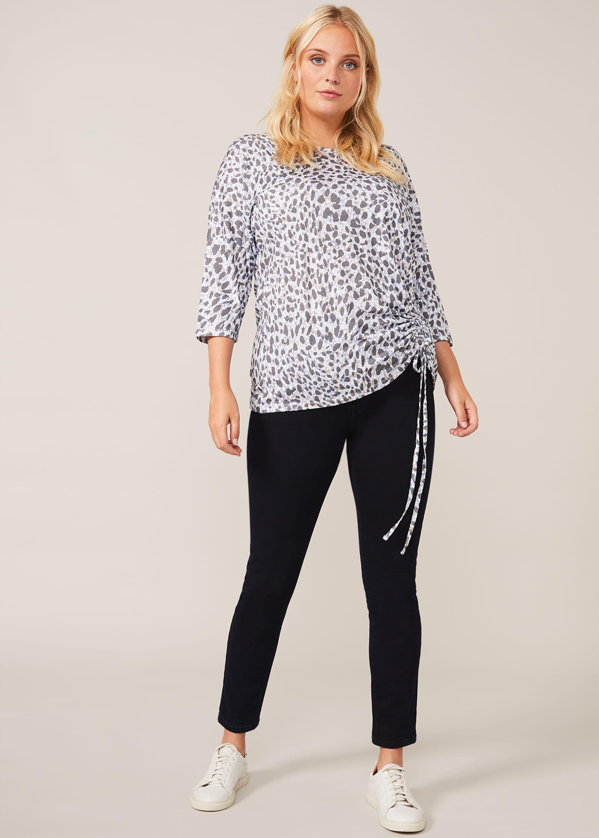 Jinny Print Drawstring Top