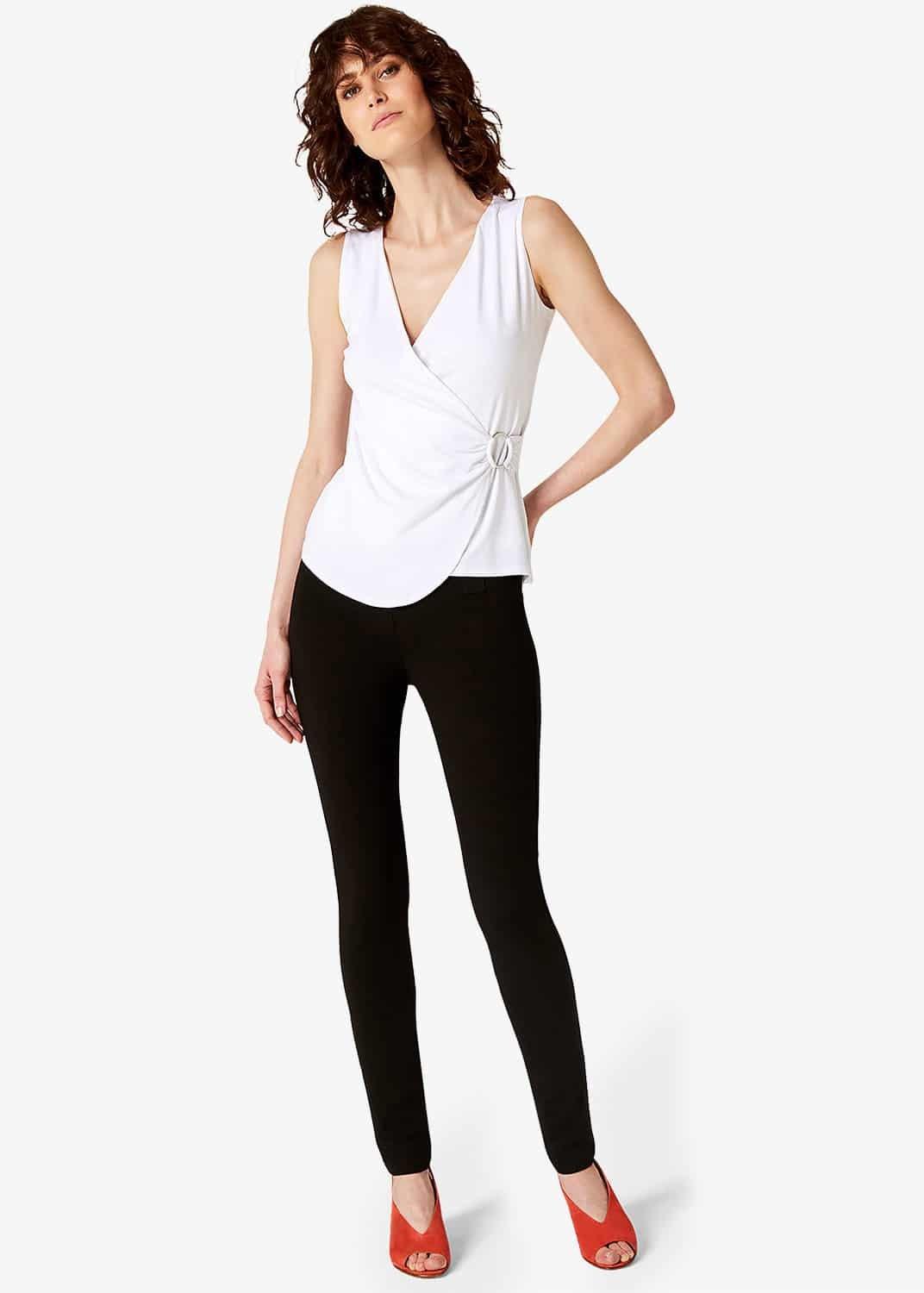 Avis Jersey Wrap Top