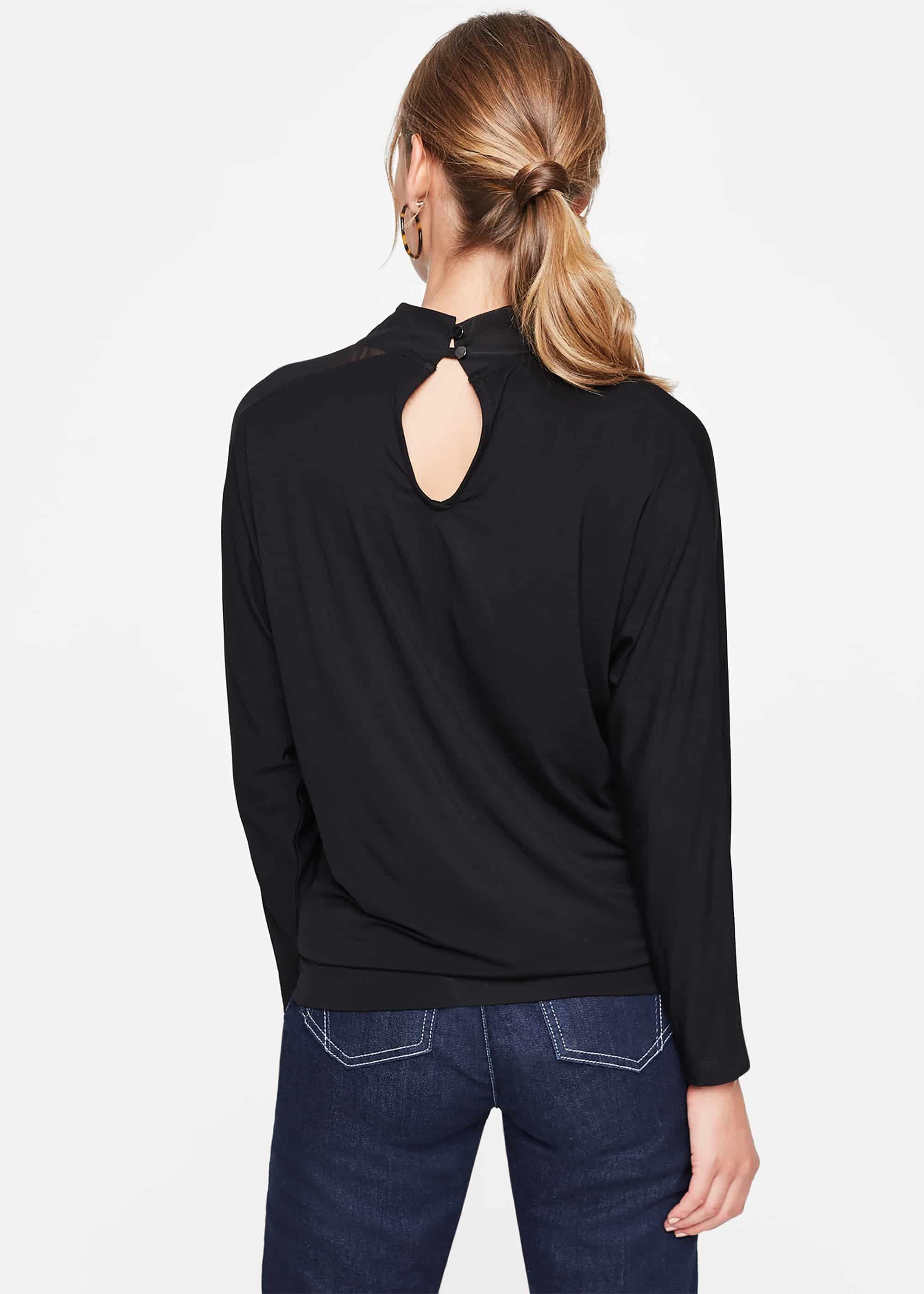 Louelle Mesh Jersey Top