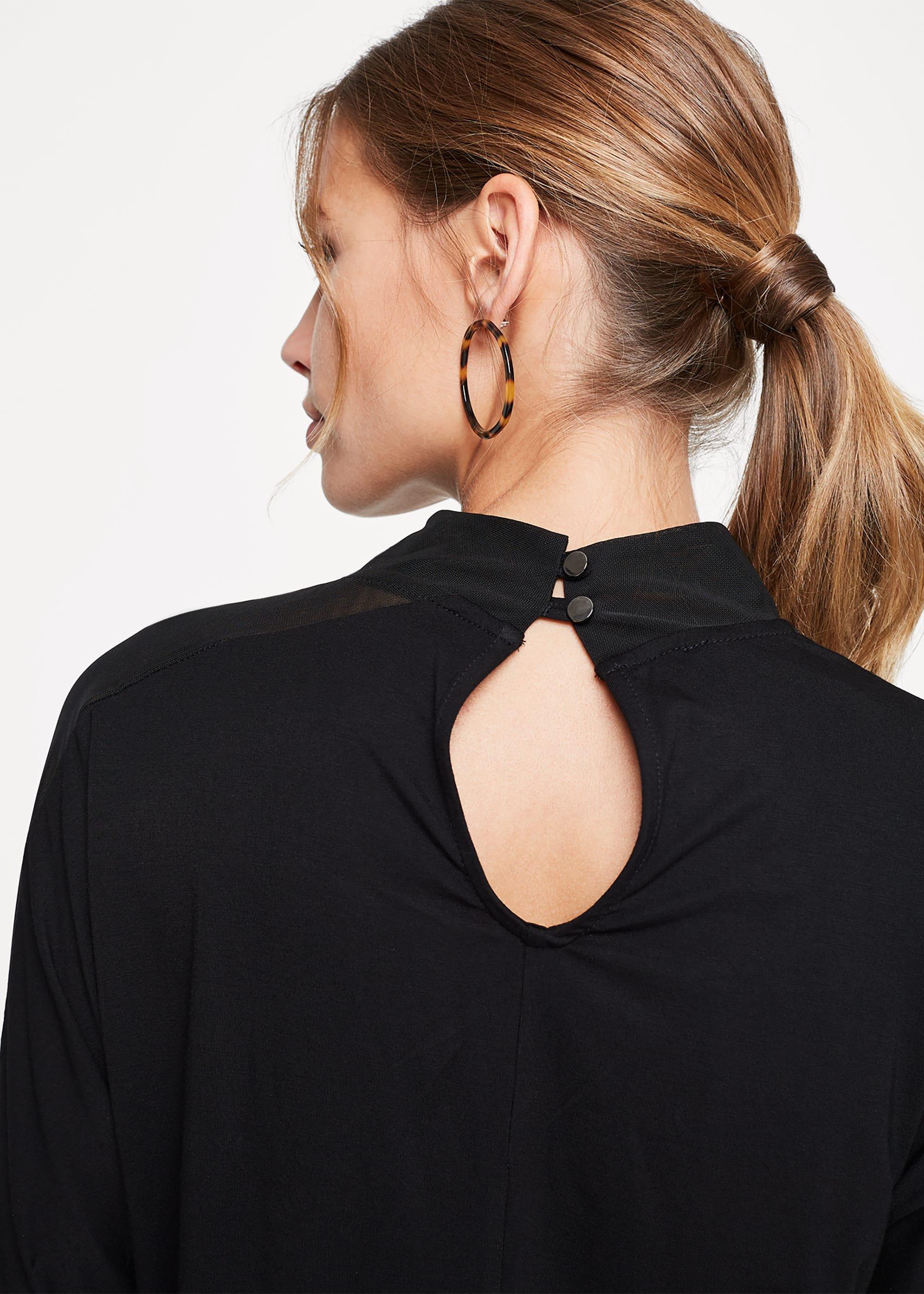 Louelle Mesh Jersey Top