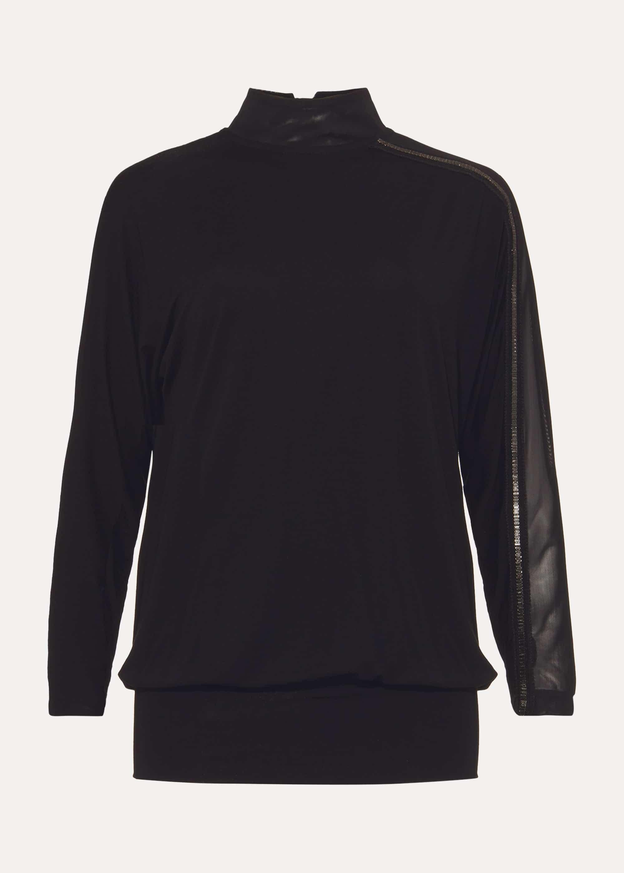 Louelle Mesh Jersey Top